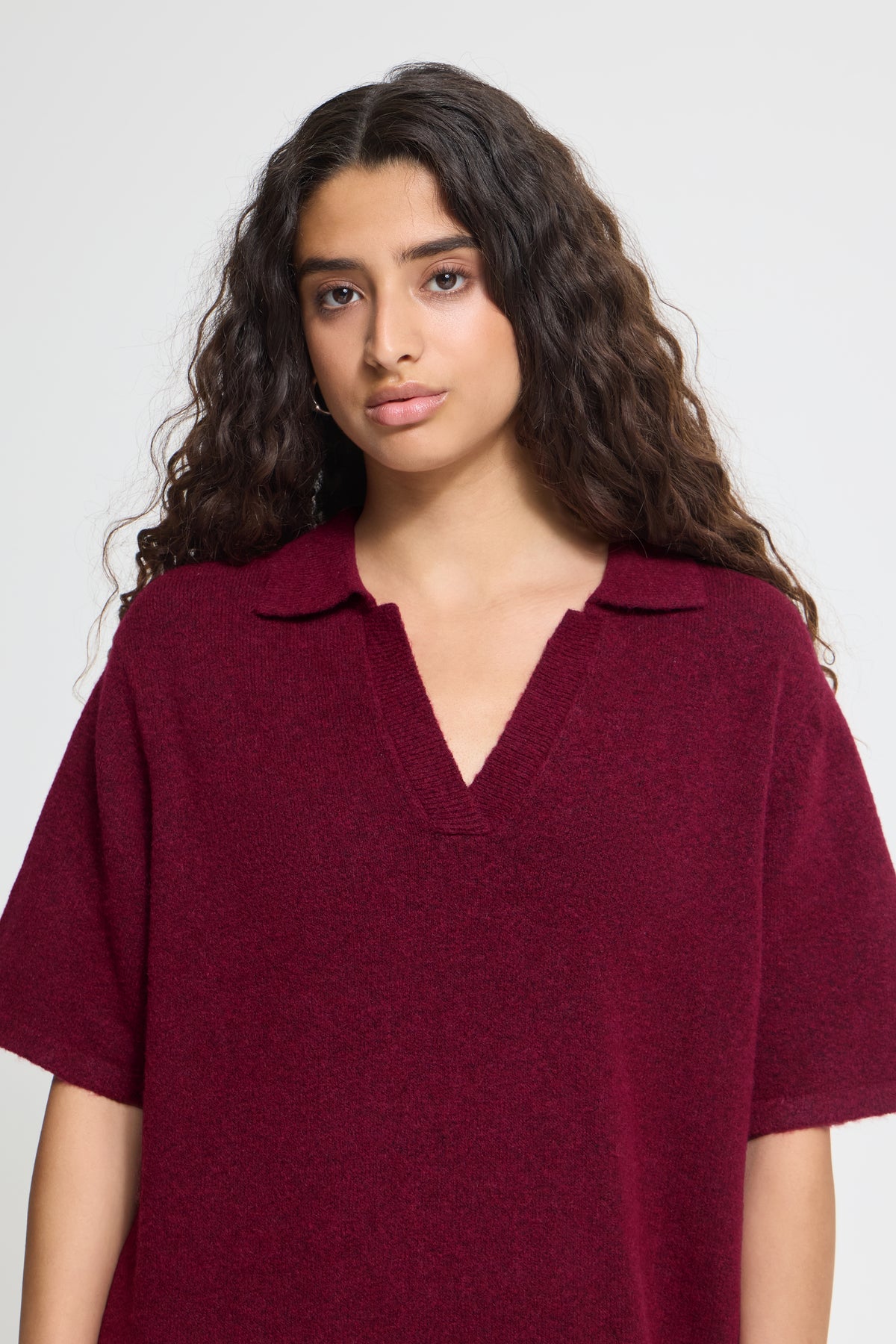 Ihdasila Knitted Dress - Rhododendron Burgundy