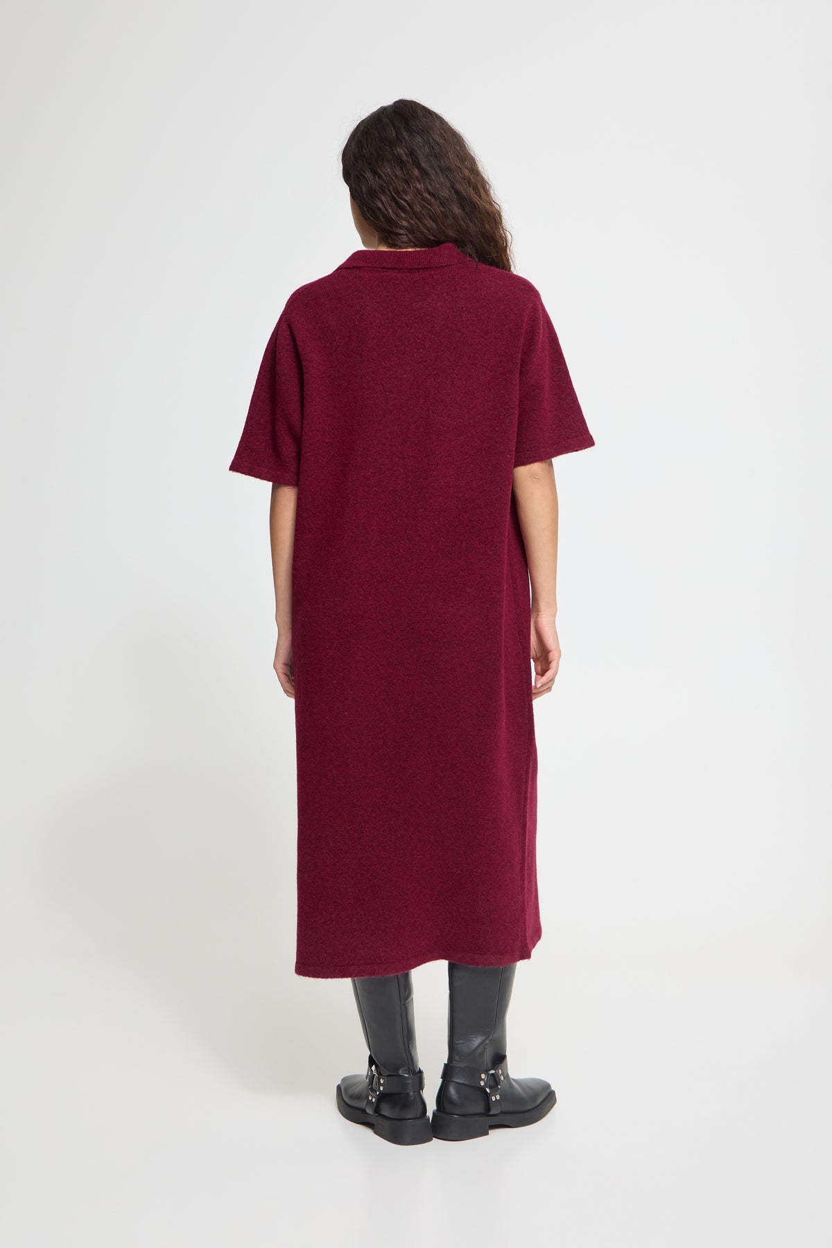 Ihdasila Knitted Dress - Rhododendron Burgundy
