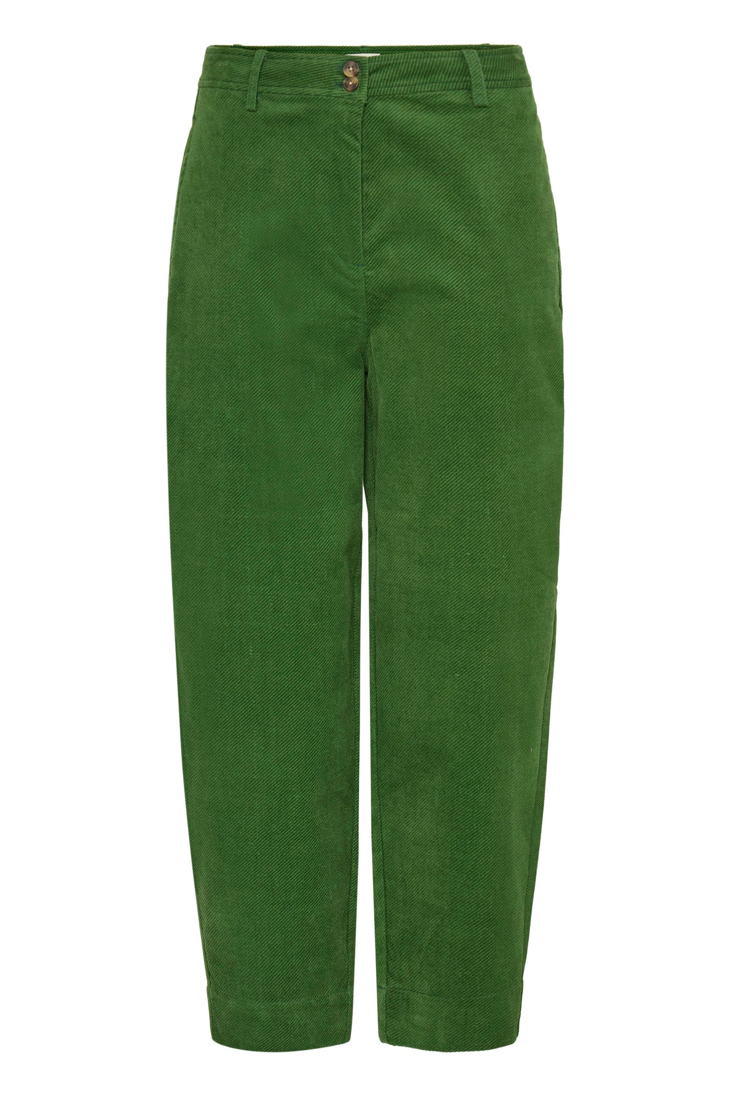 Ihfecova Trousers - Fairway Green Cord