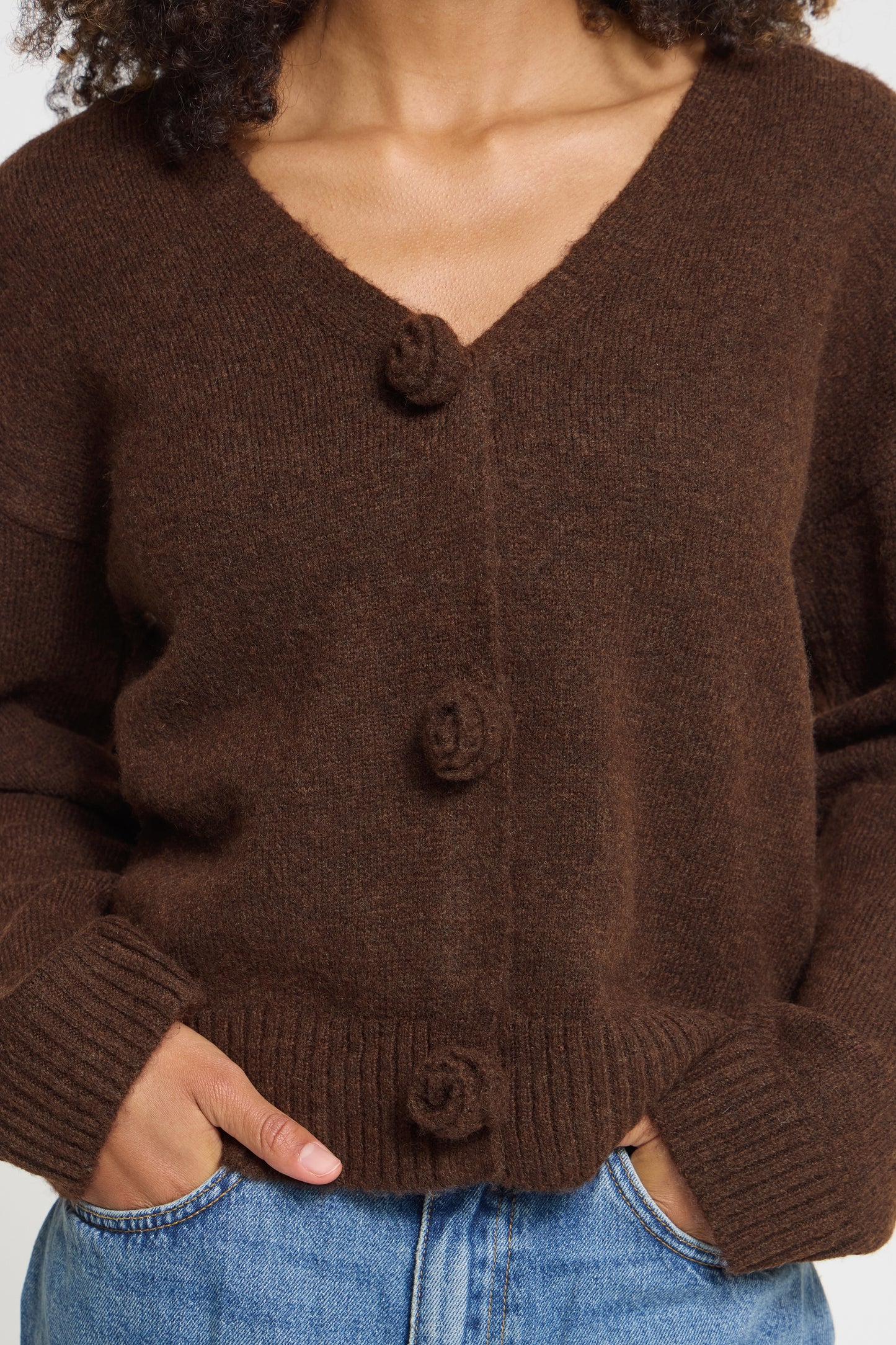 Ihpovoke Cardigan - Chicory Coffee Brown