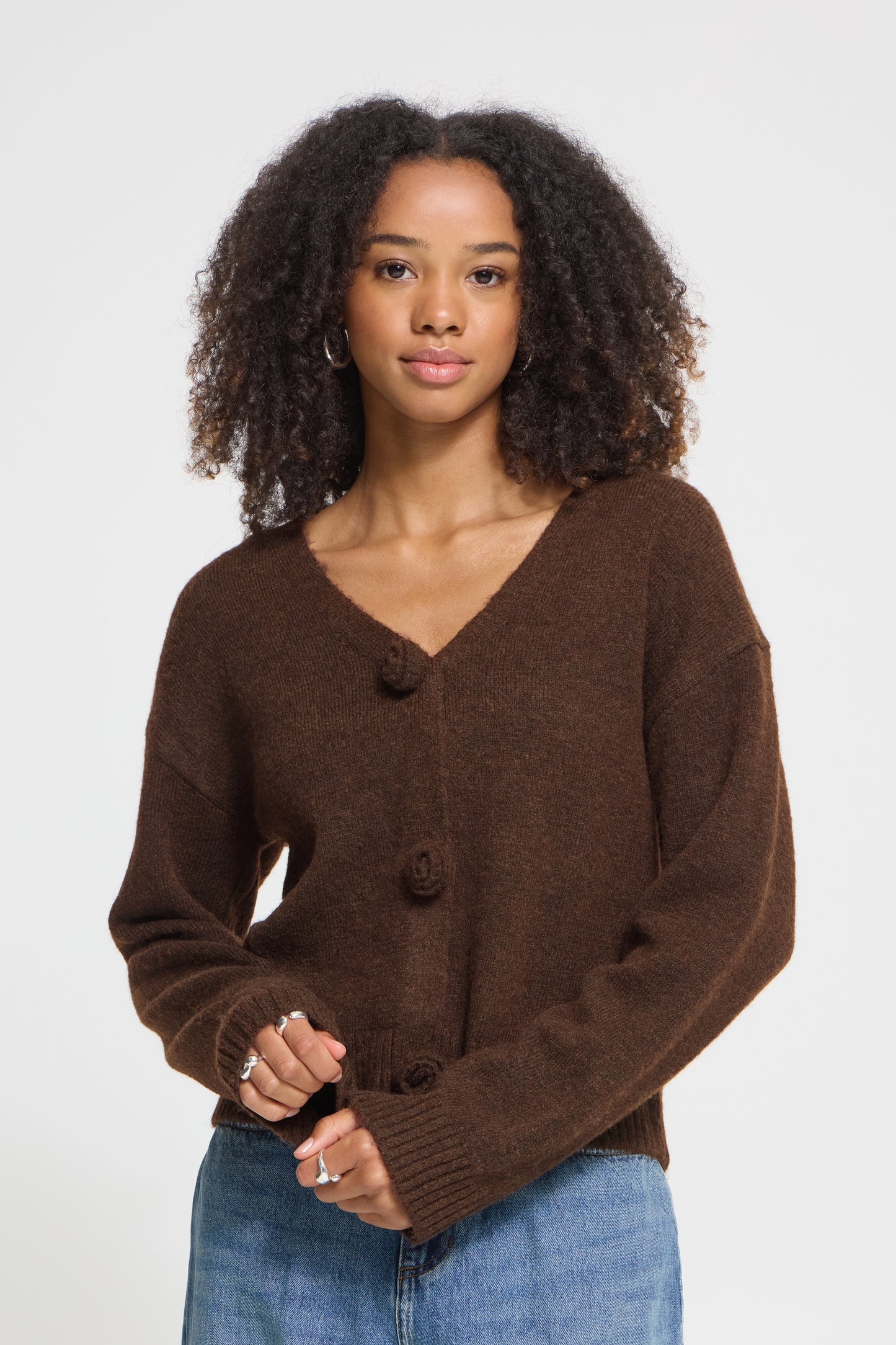Ihpovoke Cardigan - Chicory Coffee Brown