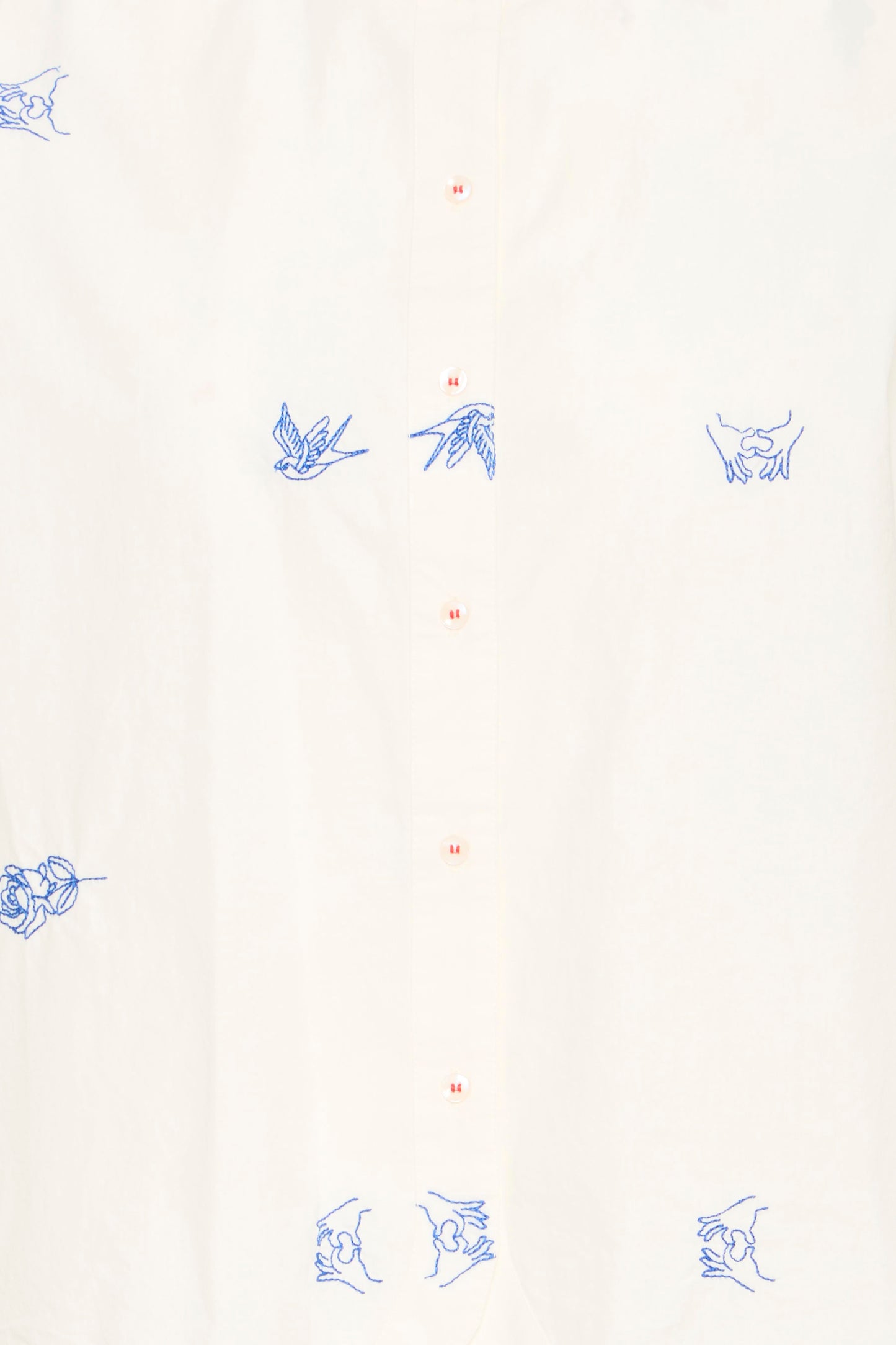 Iheira Shirt - White Embroidered