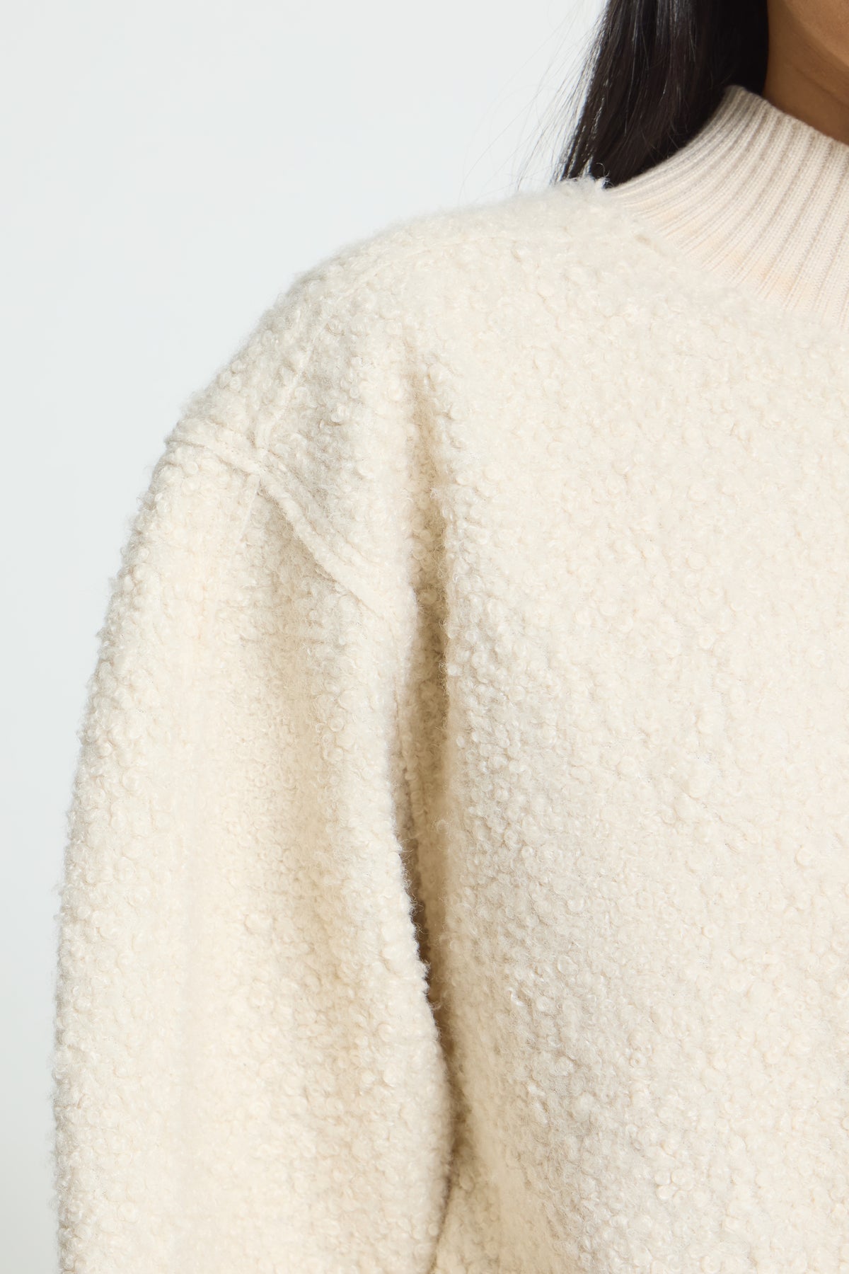 Ihcurley Jumper - Cream Fluffy