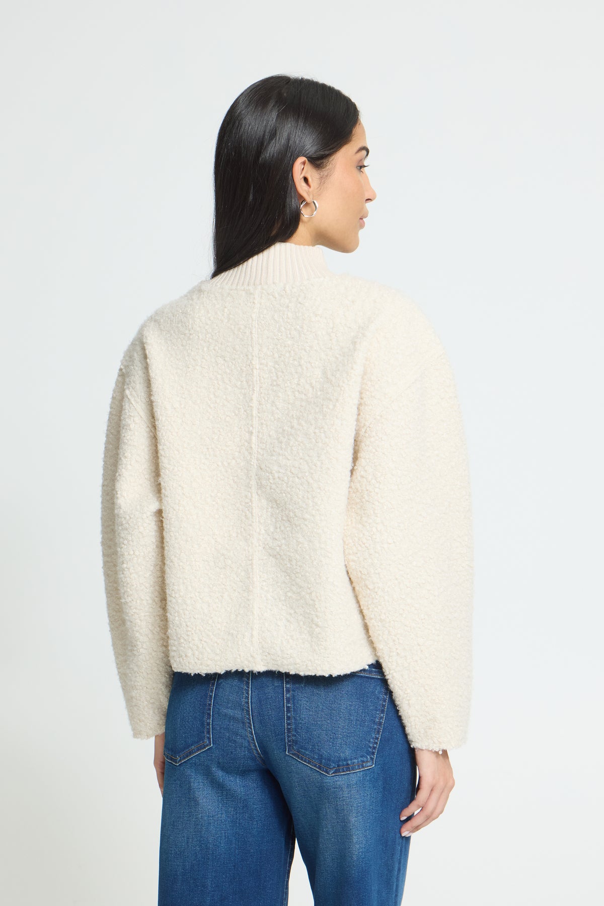 Ihcurley Jumper - Cream Fluffy