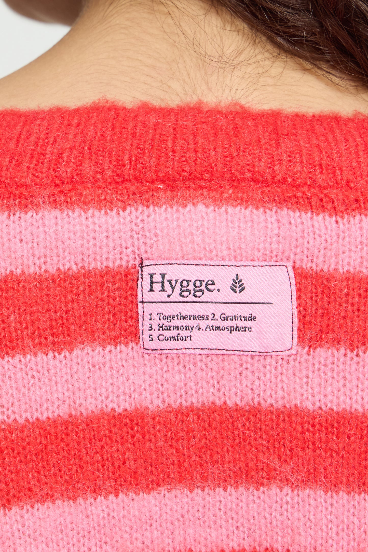 Ihblush Cardigan - Pink and Red Stripe