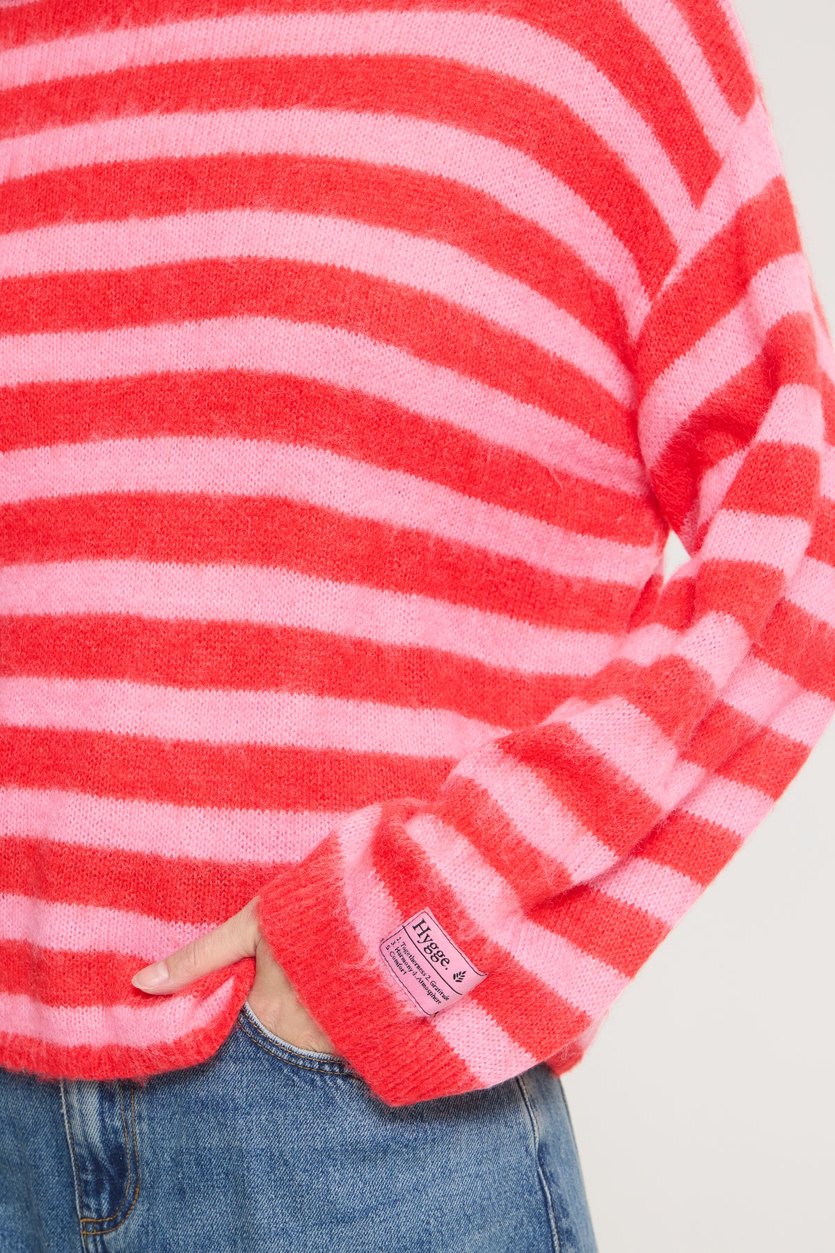 Ihblush Jumper - Pink and Red Stripe