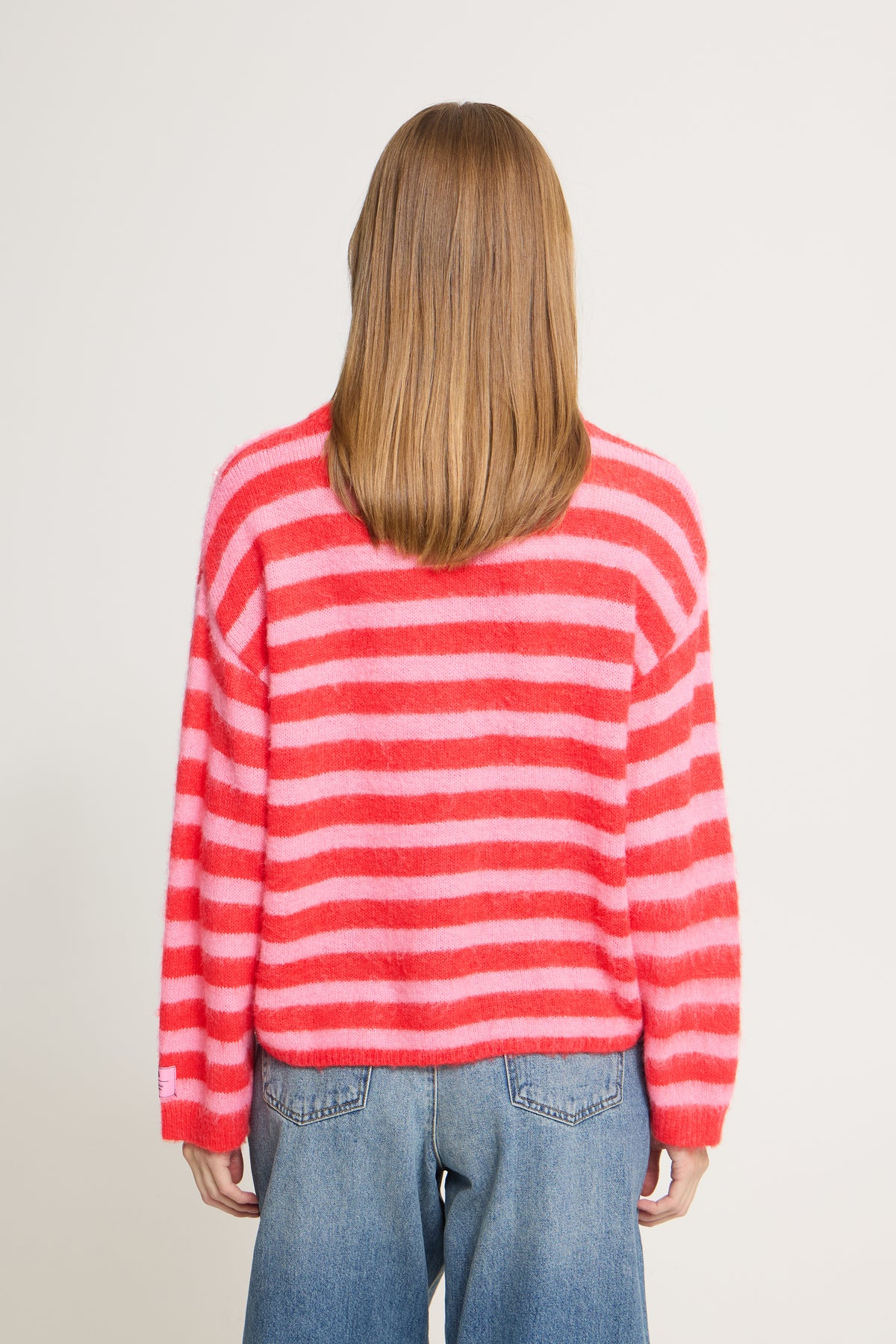 Ihblush Jumper - Pink and Red Stripe