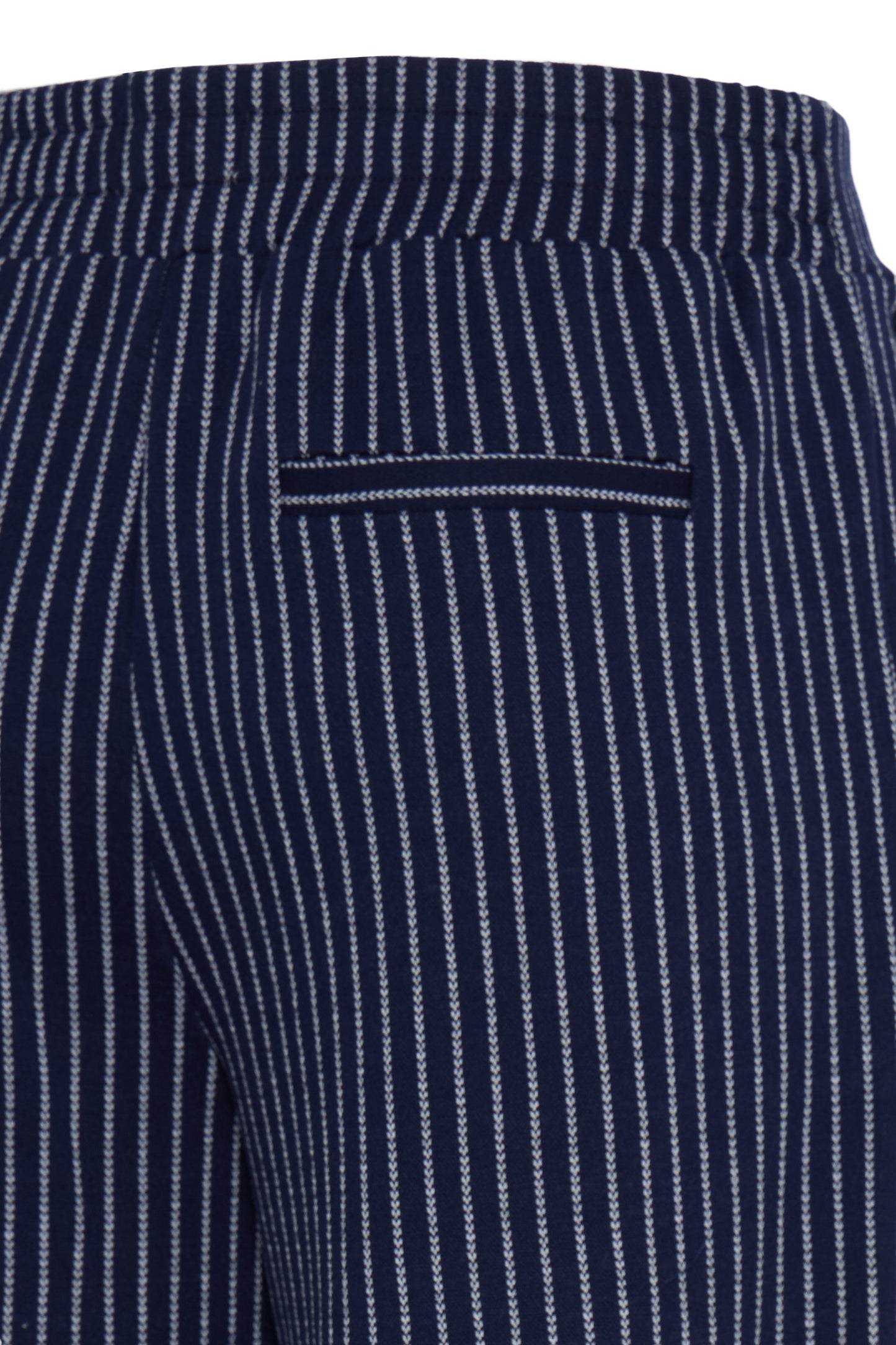 Ihmanse Stripe Pants - Navy White Trousers