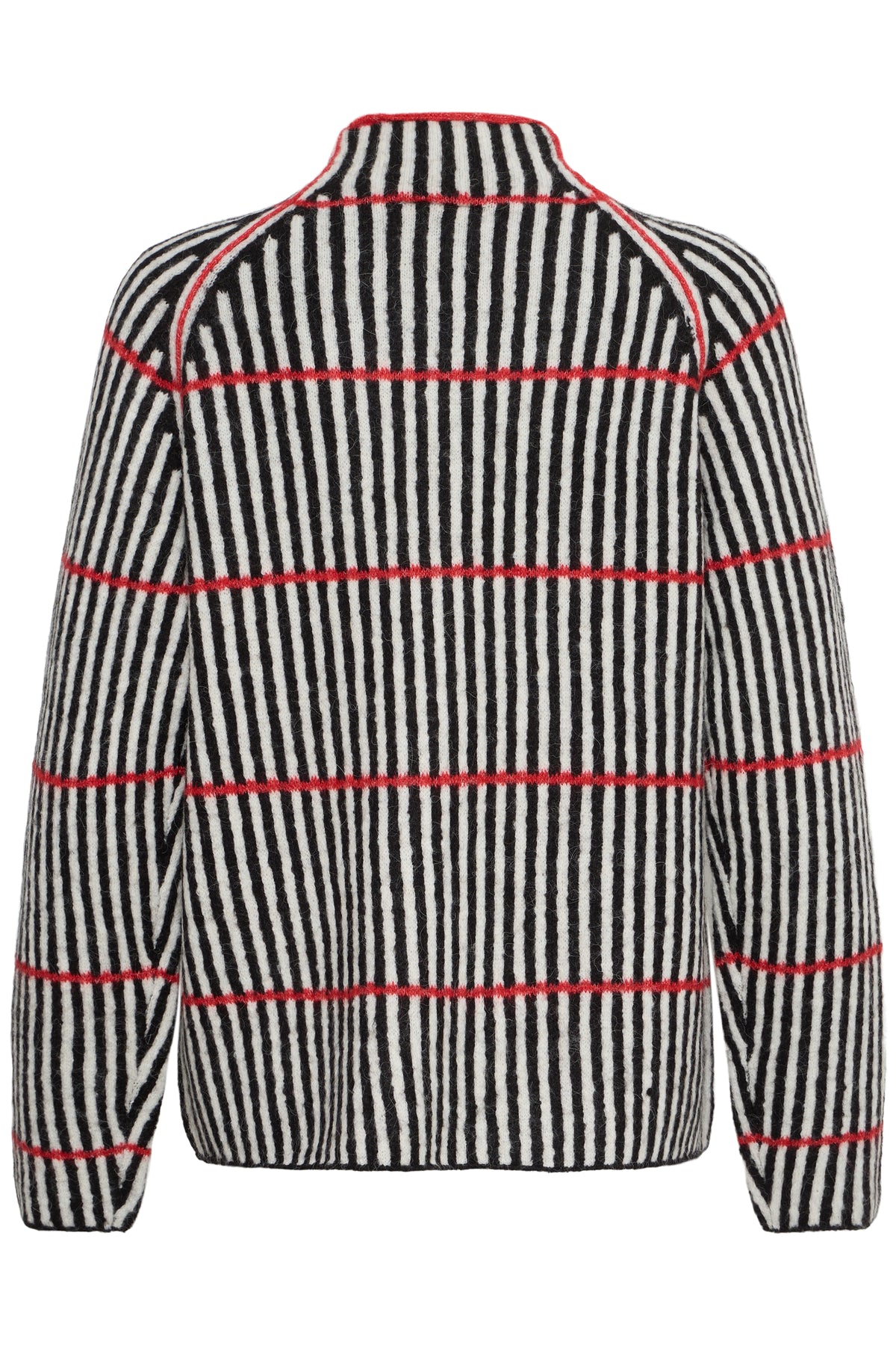Ihkamara Jumper - Black White Red Stripe