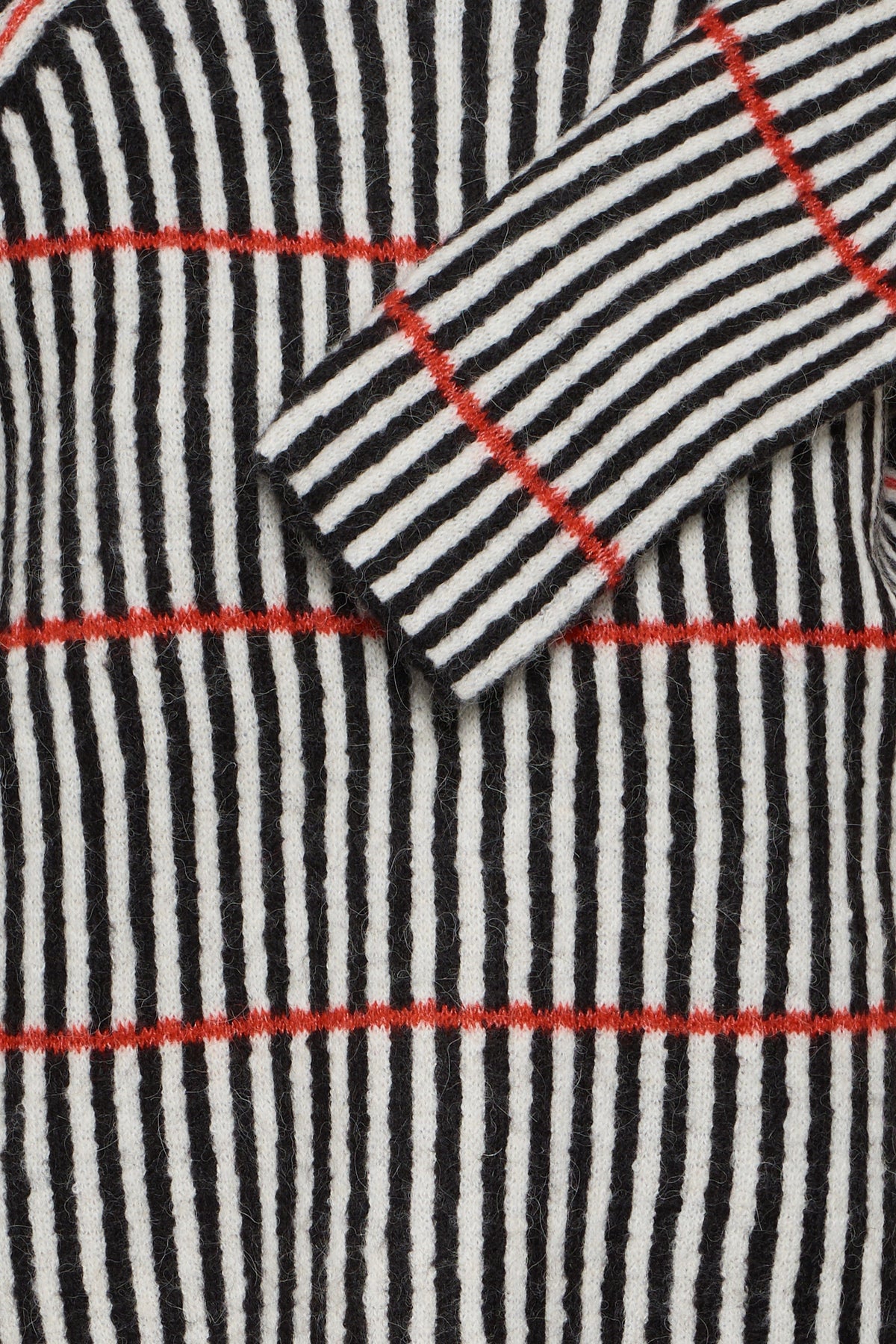Ihkamara Jumper - Black White Red Stripe