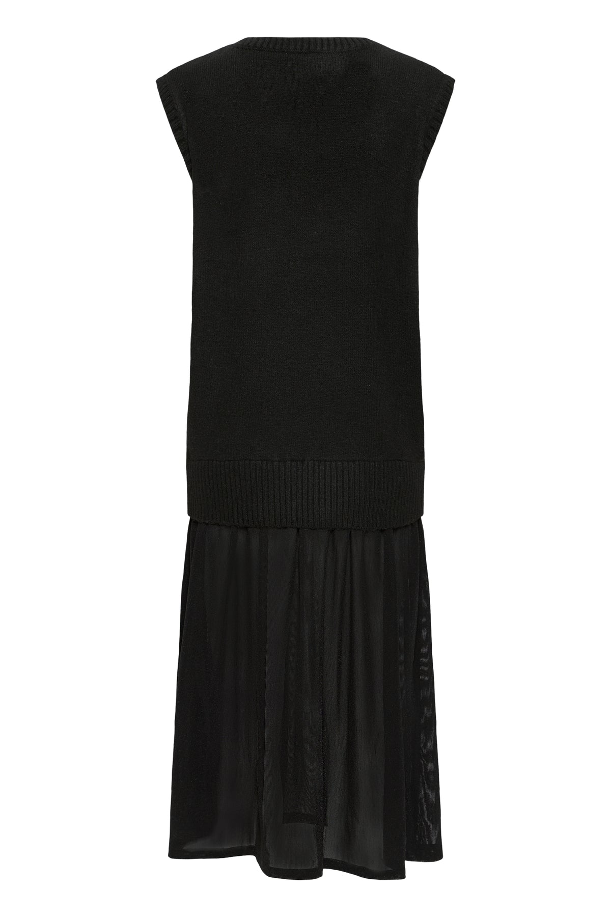 Ihbanus Dress - Black Knitted Tulle