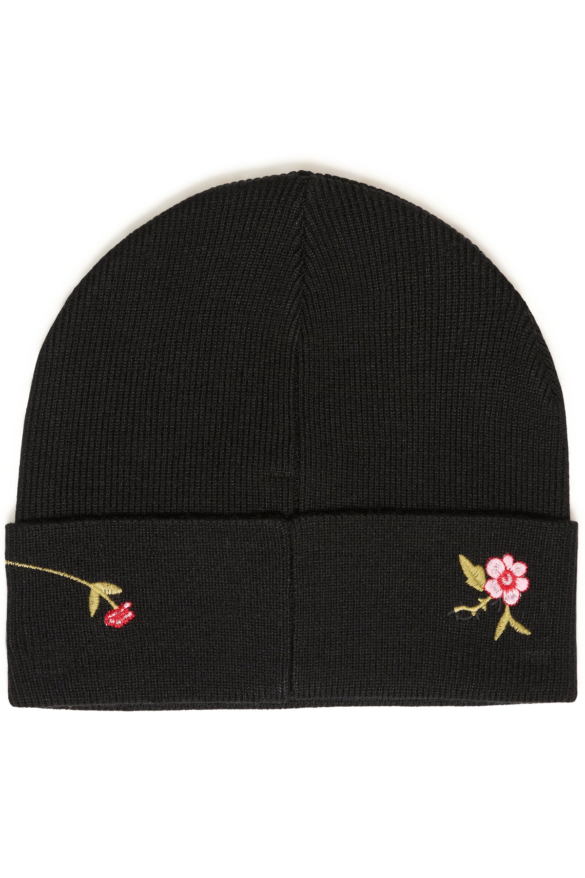Iamejse Knitted Hat - Black Floral