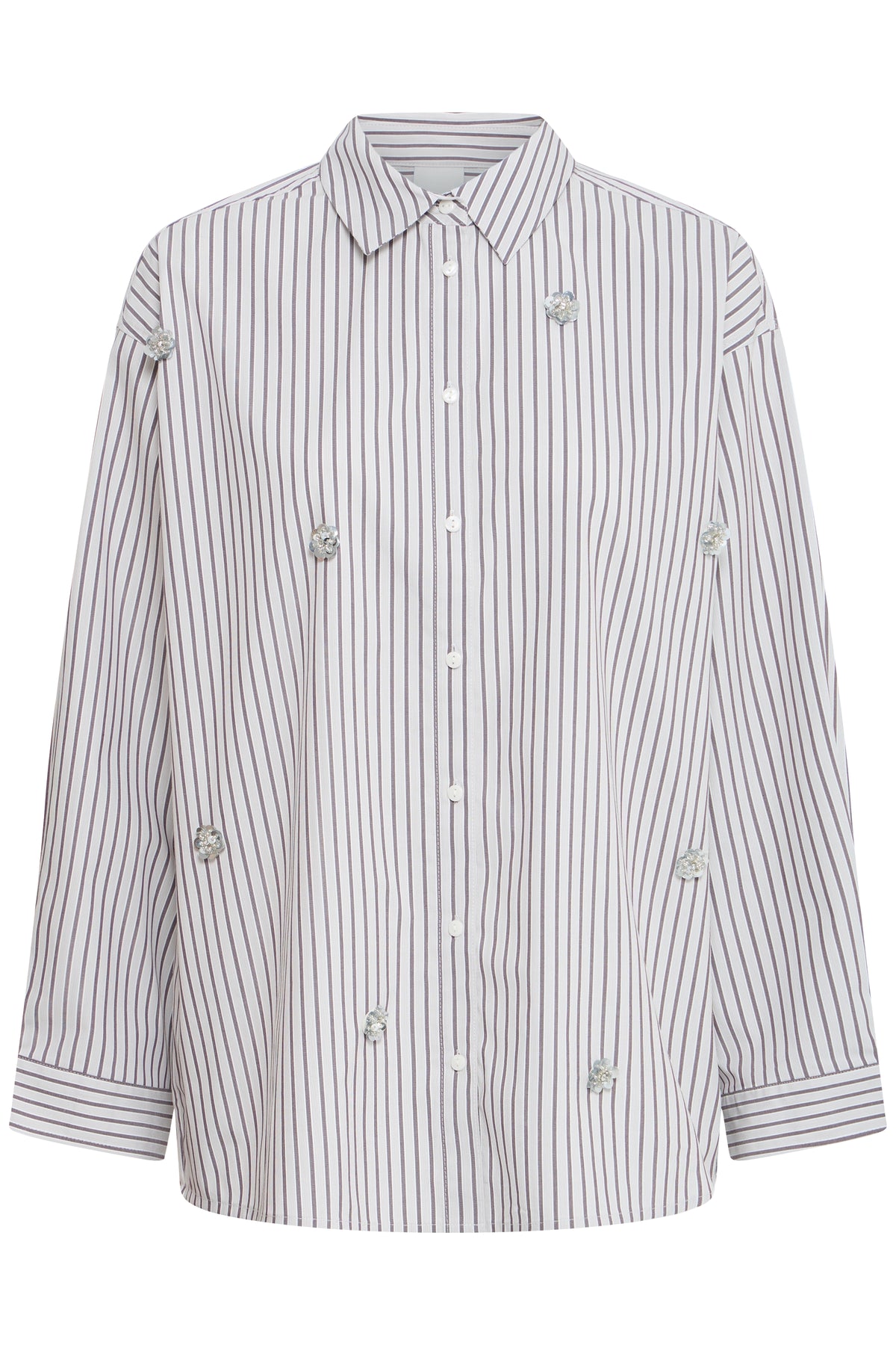 Ihjanine Shirt - Grey Stripe Detail