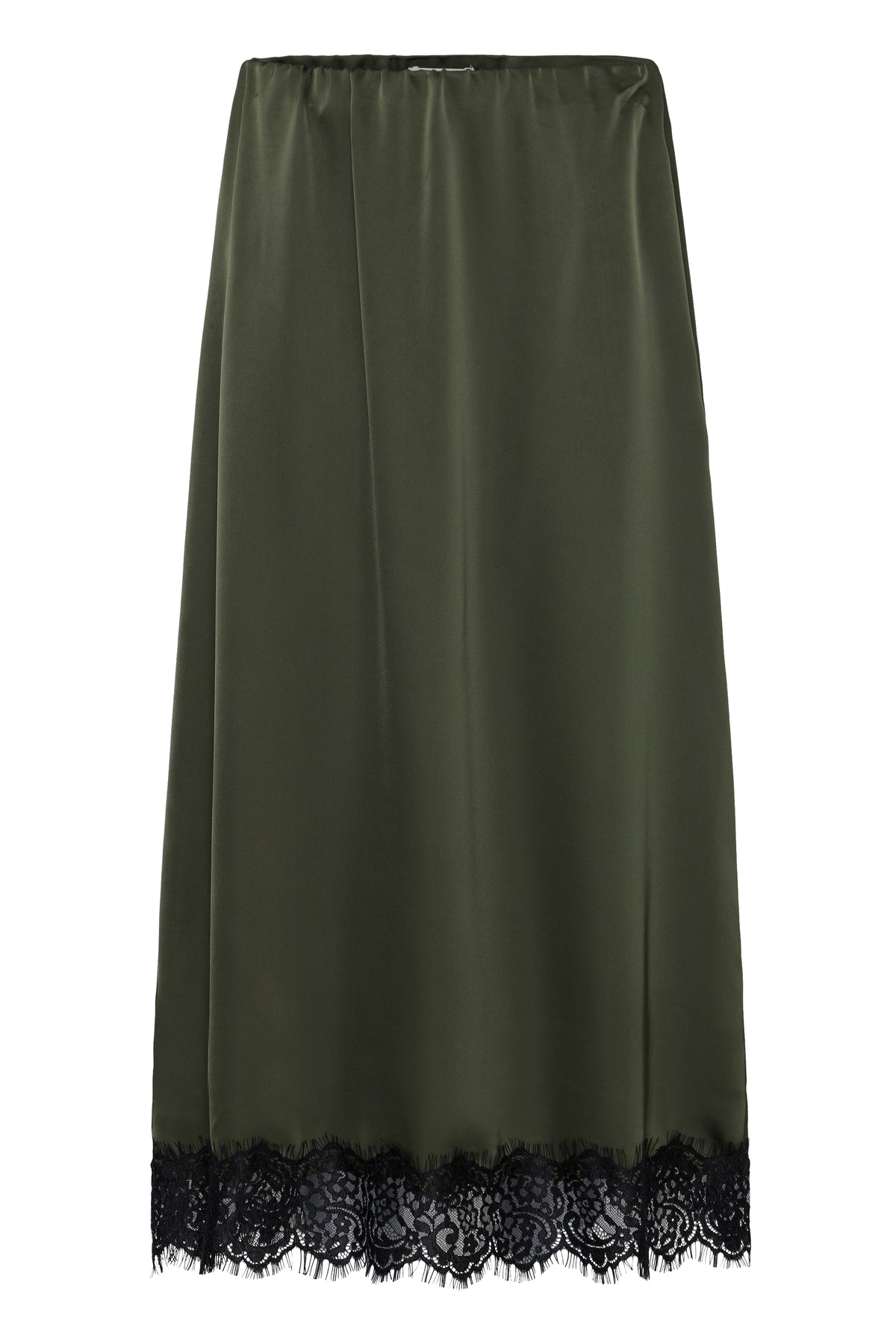 Ihlaccie Skirt - Forest Night Black Lace Edging