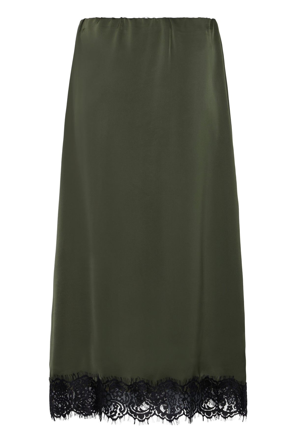 Ihlaccie Skirt - Forest Night Black Lace Edging