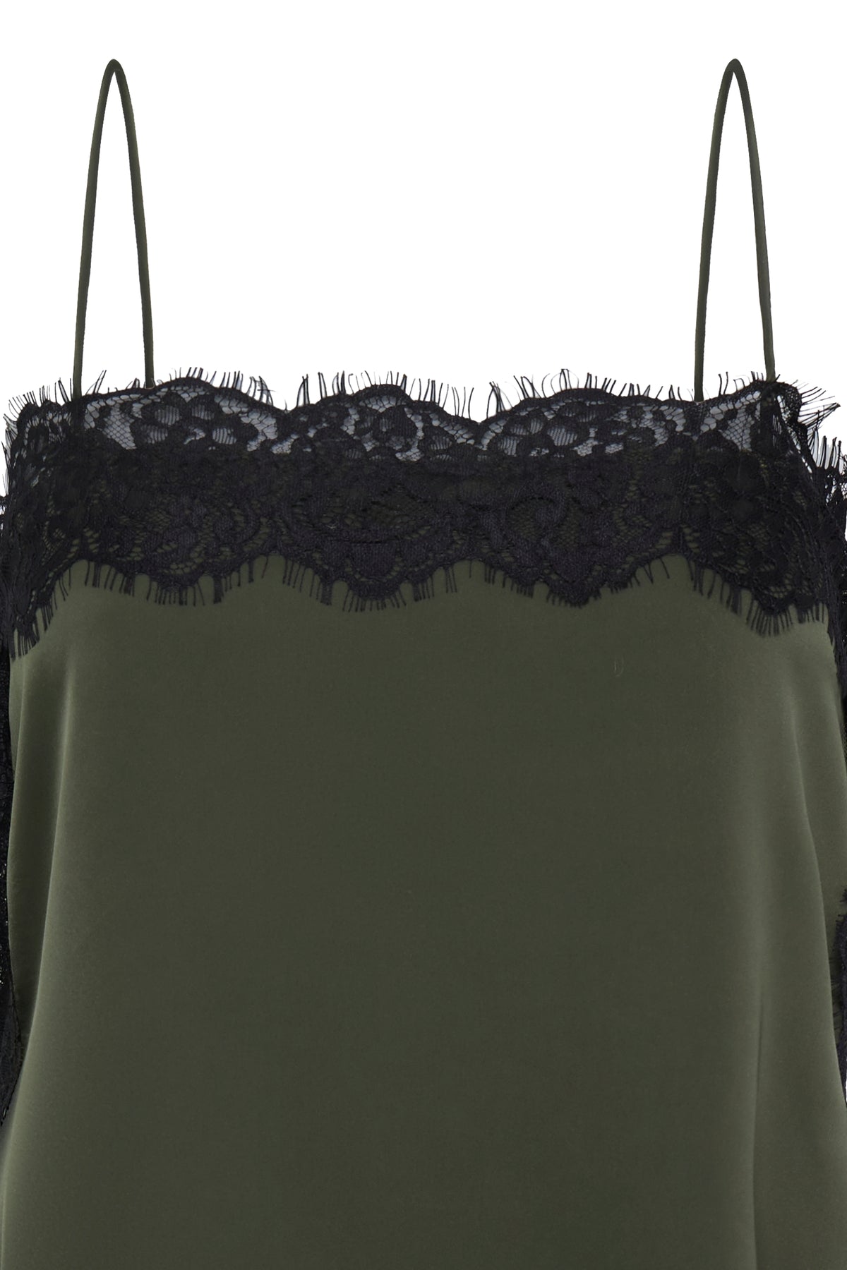 Ihlaccie Top - Forest Night Black Lace Edging