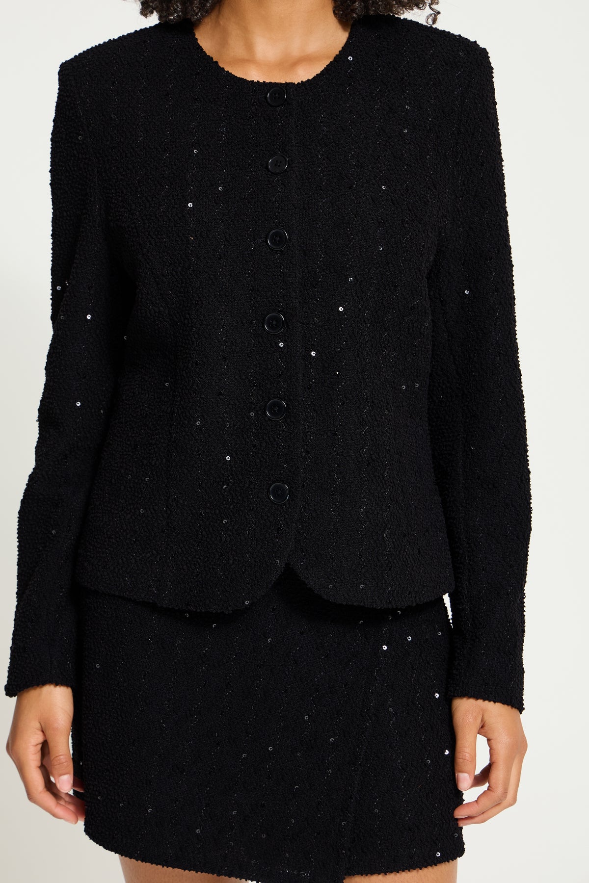 Ihninky Jacket - Black Lace Sequin