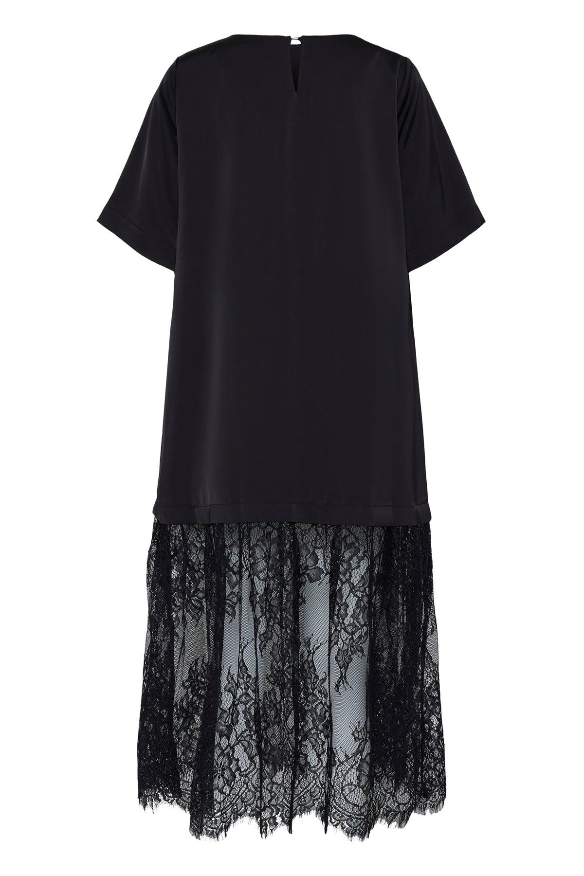 Ihhartley Dress - Black Lace Satin