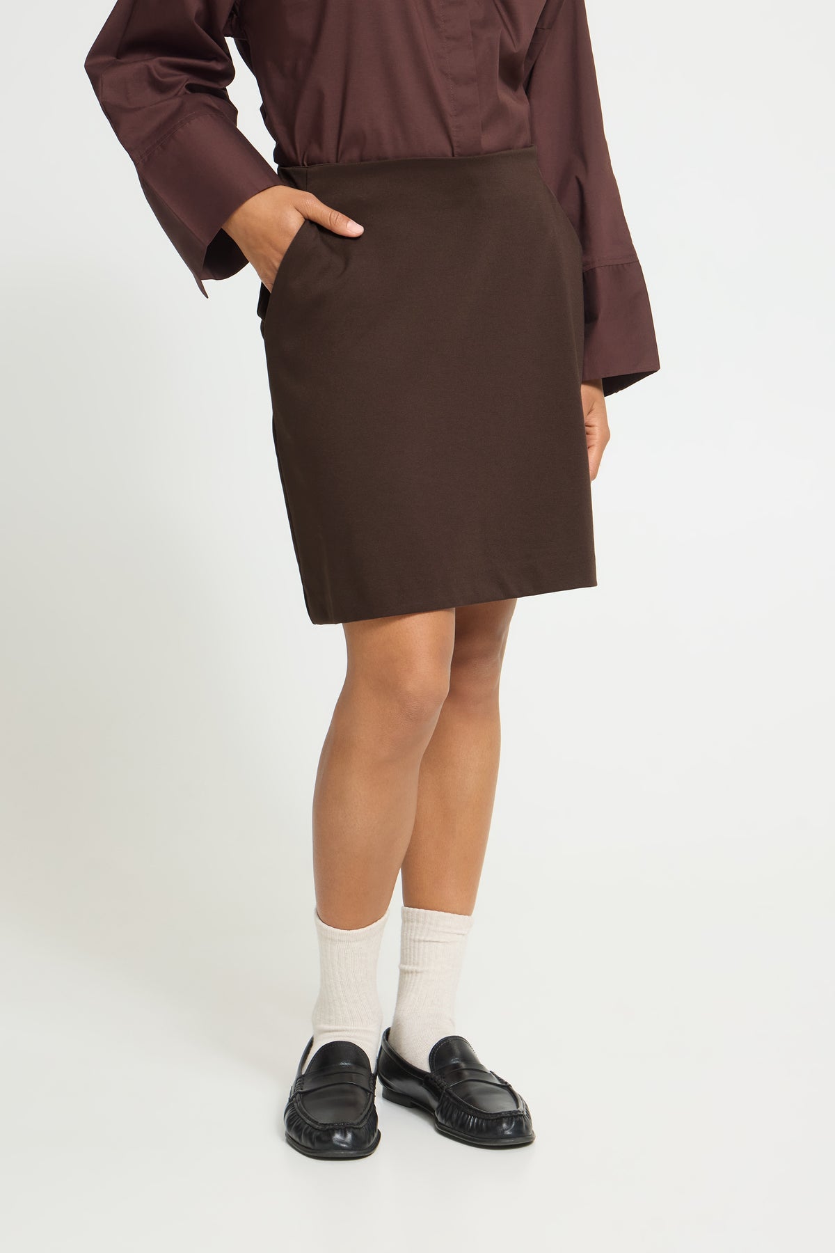 Ihkate Skirt - Coffee Bean