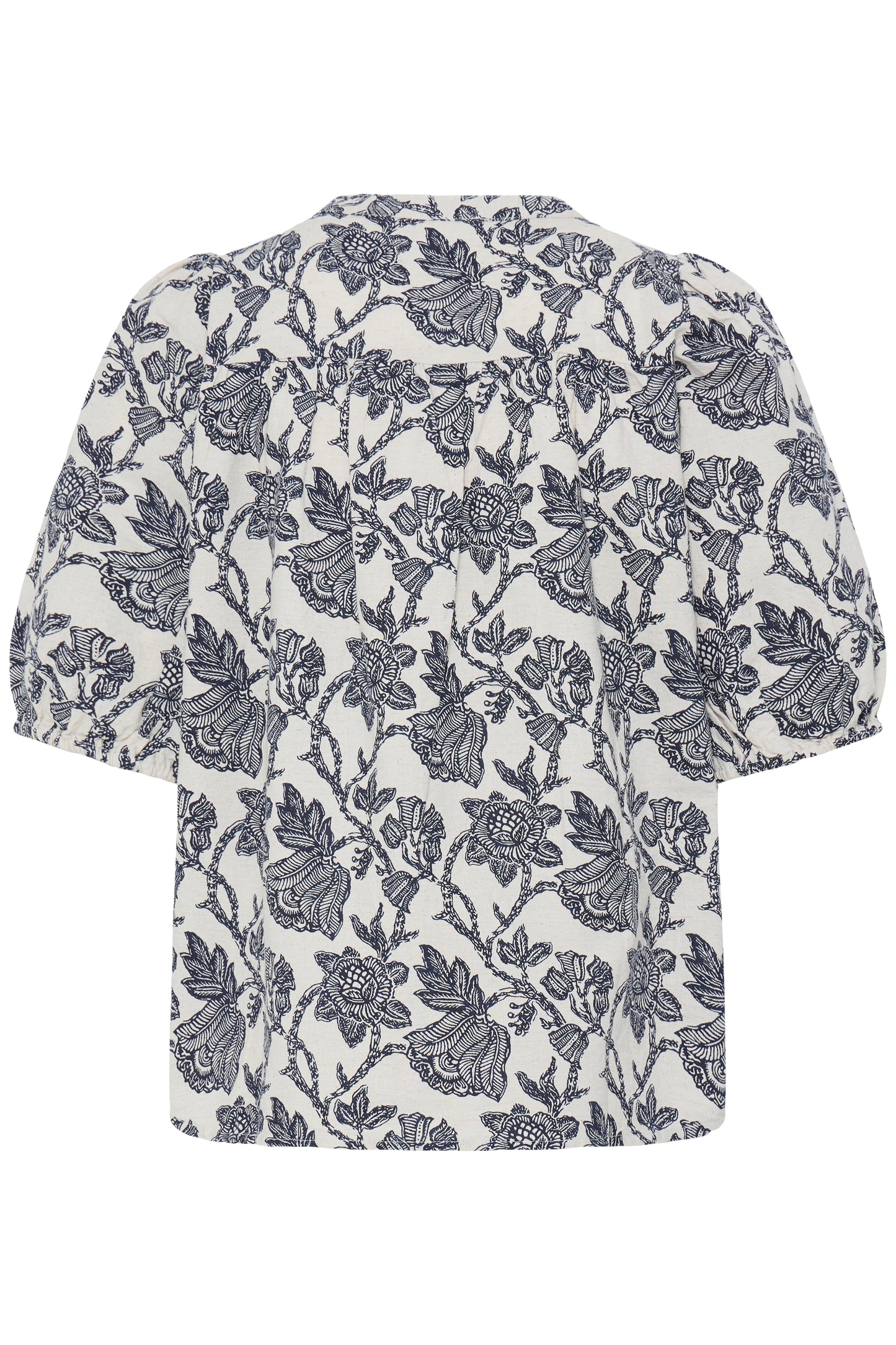 Frmaddie Blouse - Cream Navy Bloom