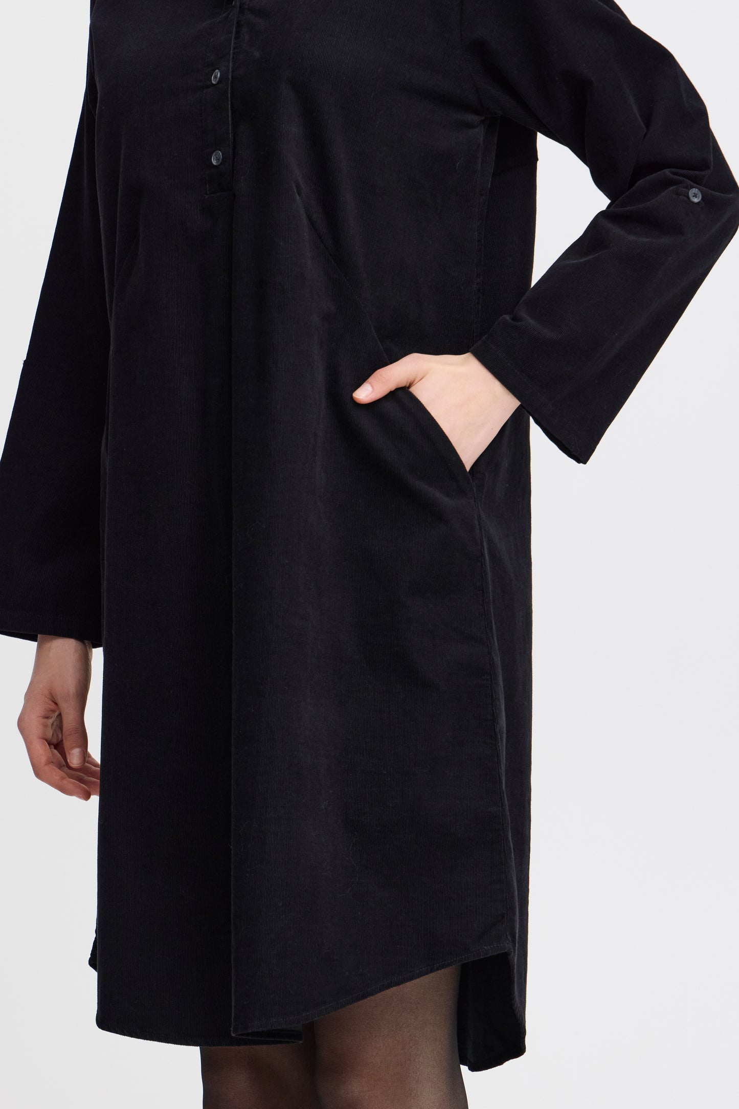 Frcory Cord Dress - Black