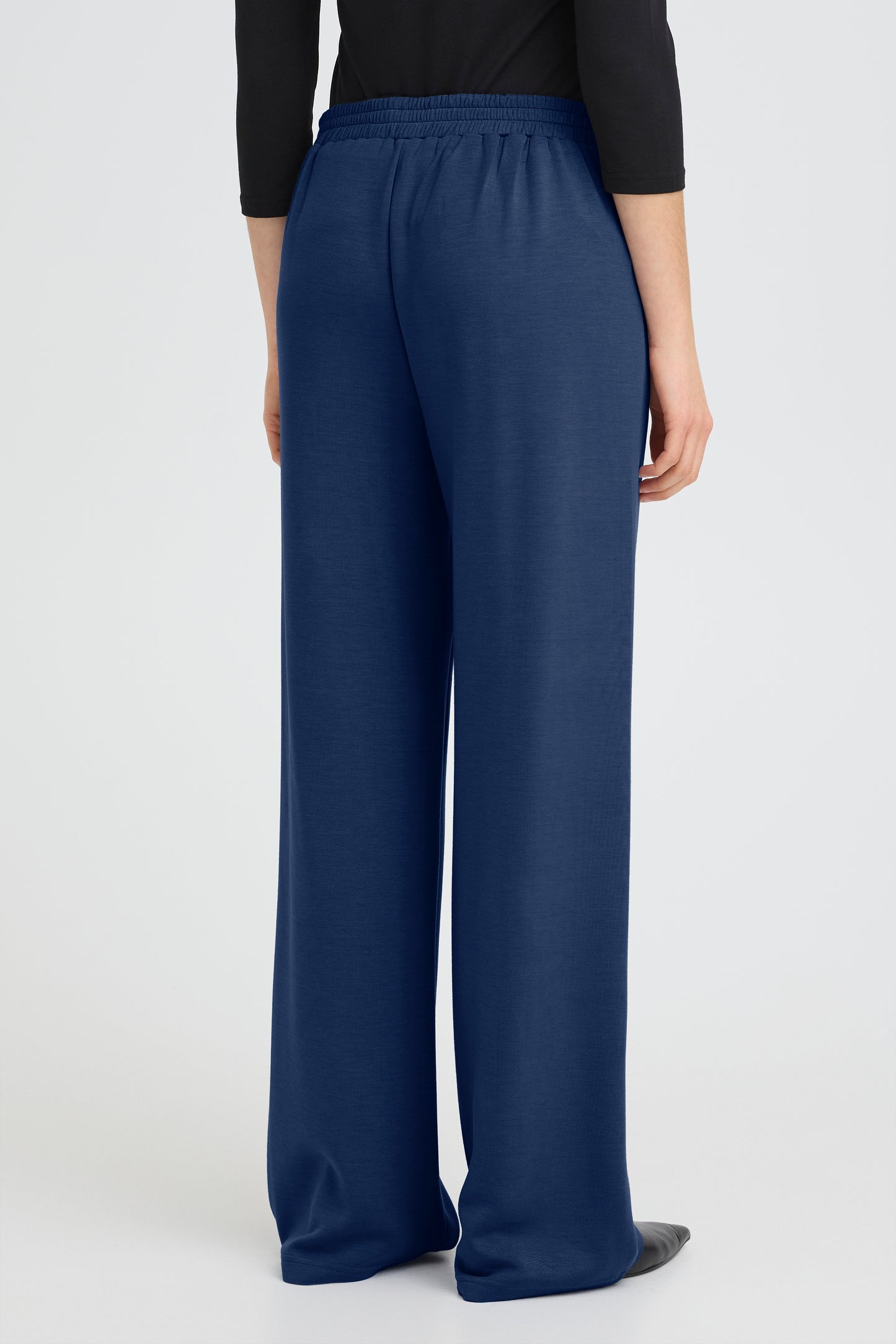 Fraurora Pants - Navy Wide Trouser