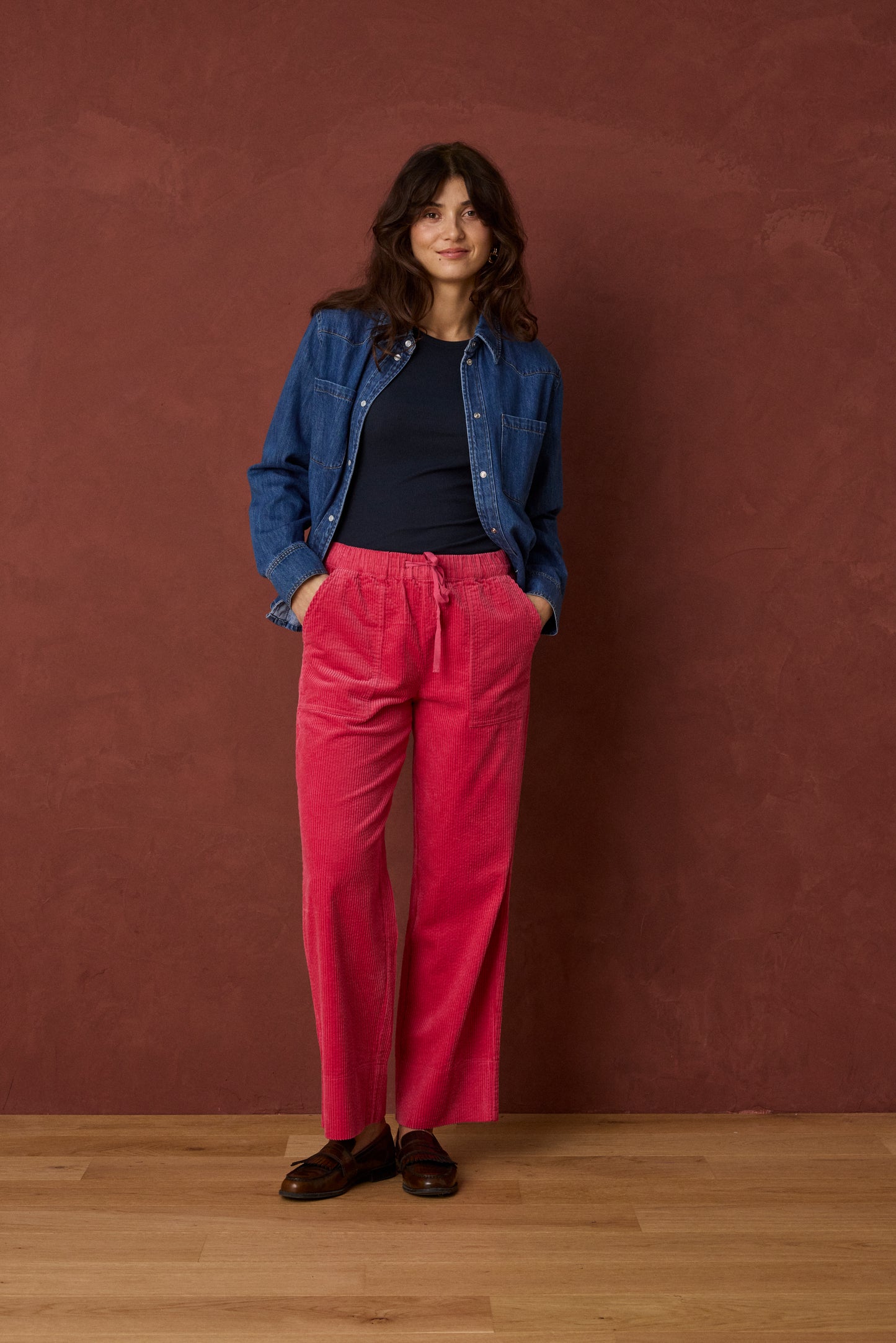 Frsalomi Trousers - Party Punch Jumbo Cord