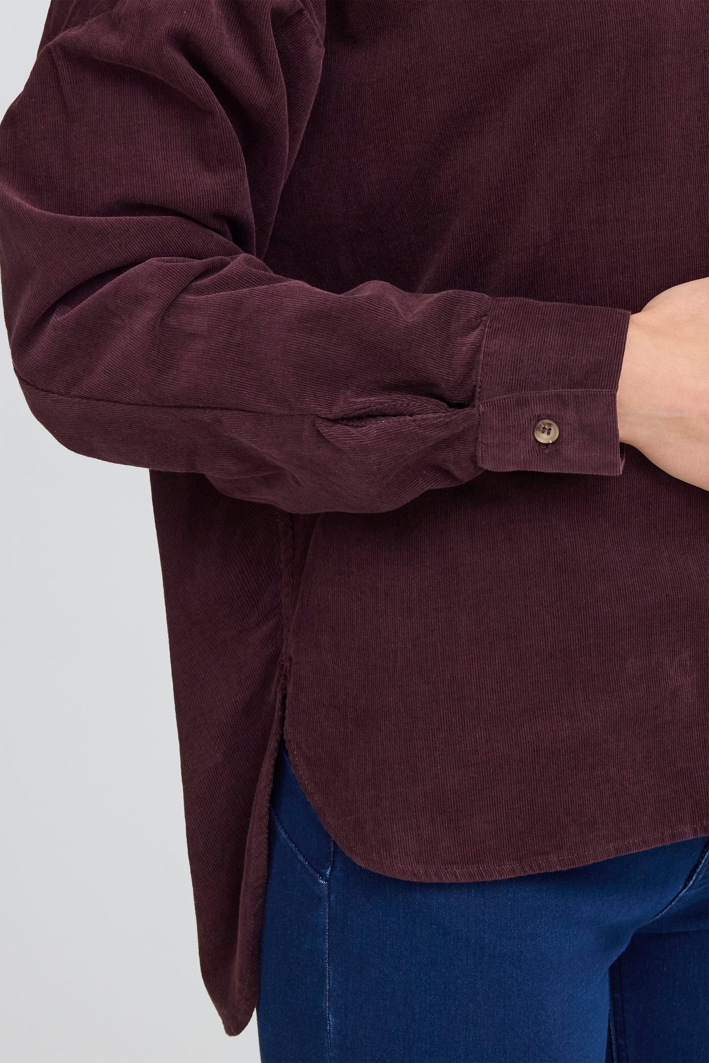 Frcory Cord Shirt - Fudge Burgundy