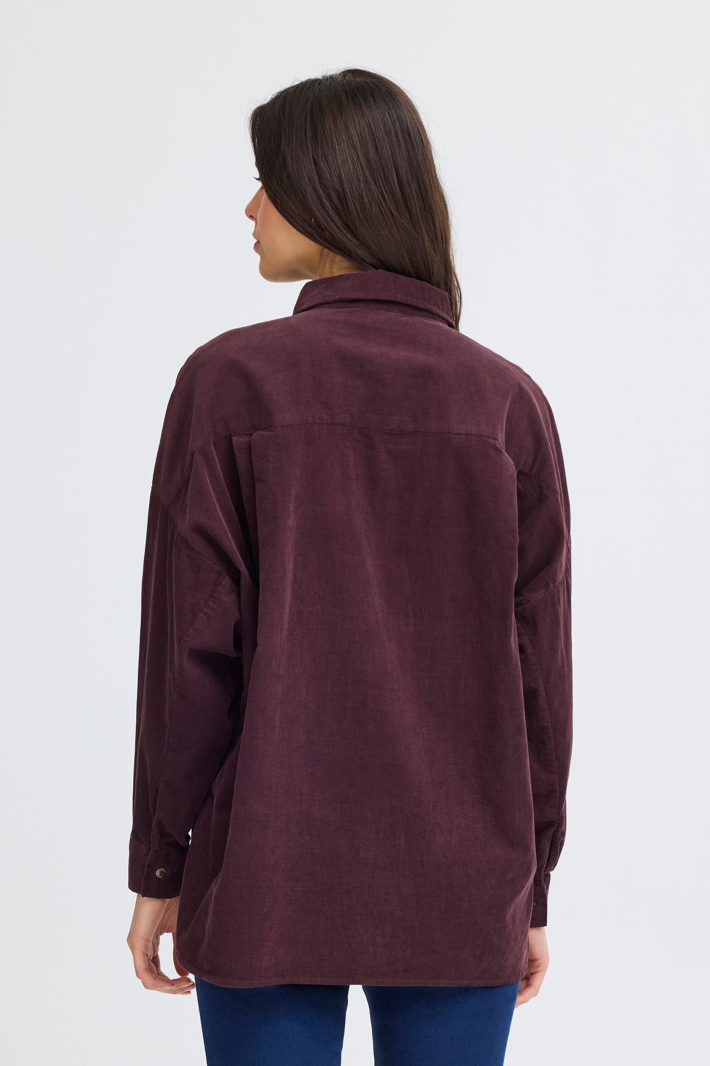 Frcory Cord Shirt - Fudge Burgundy