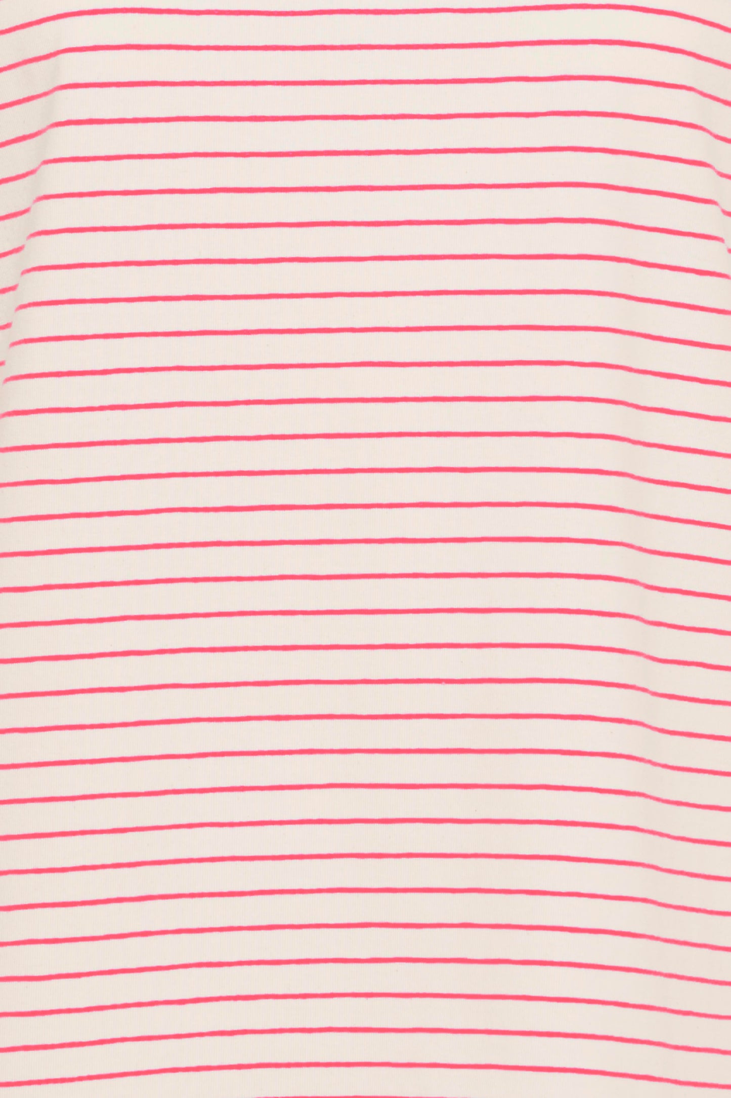 Frfeba T-Shirt - Cream and Raspberry Stripe
