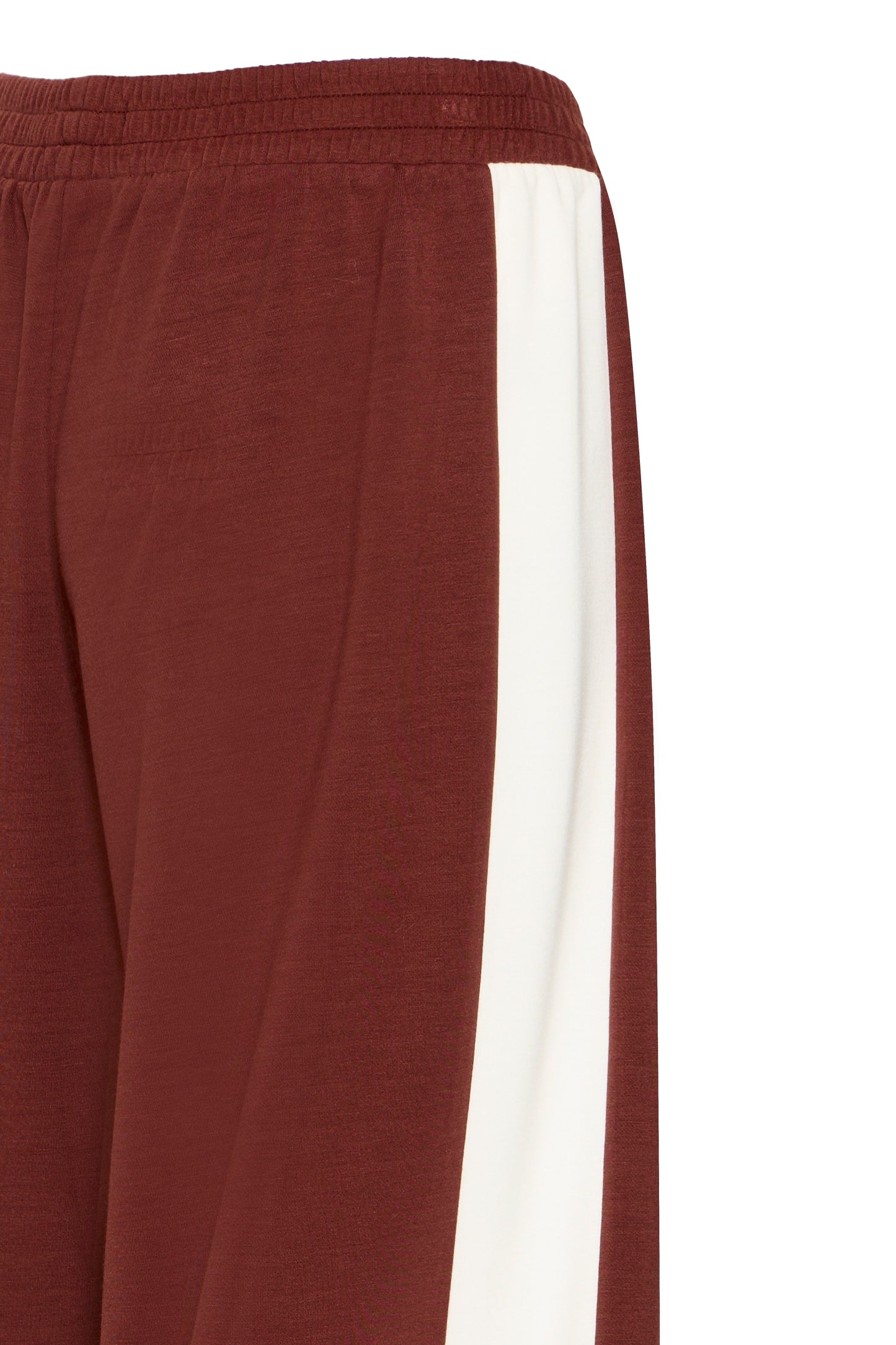 Fraurora Trousers - Rum Raisin with White Stripe