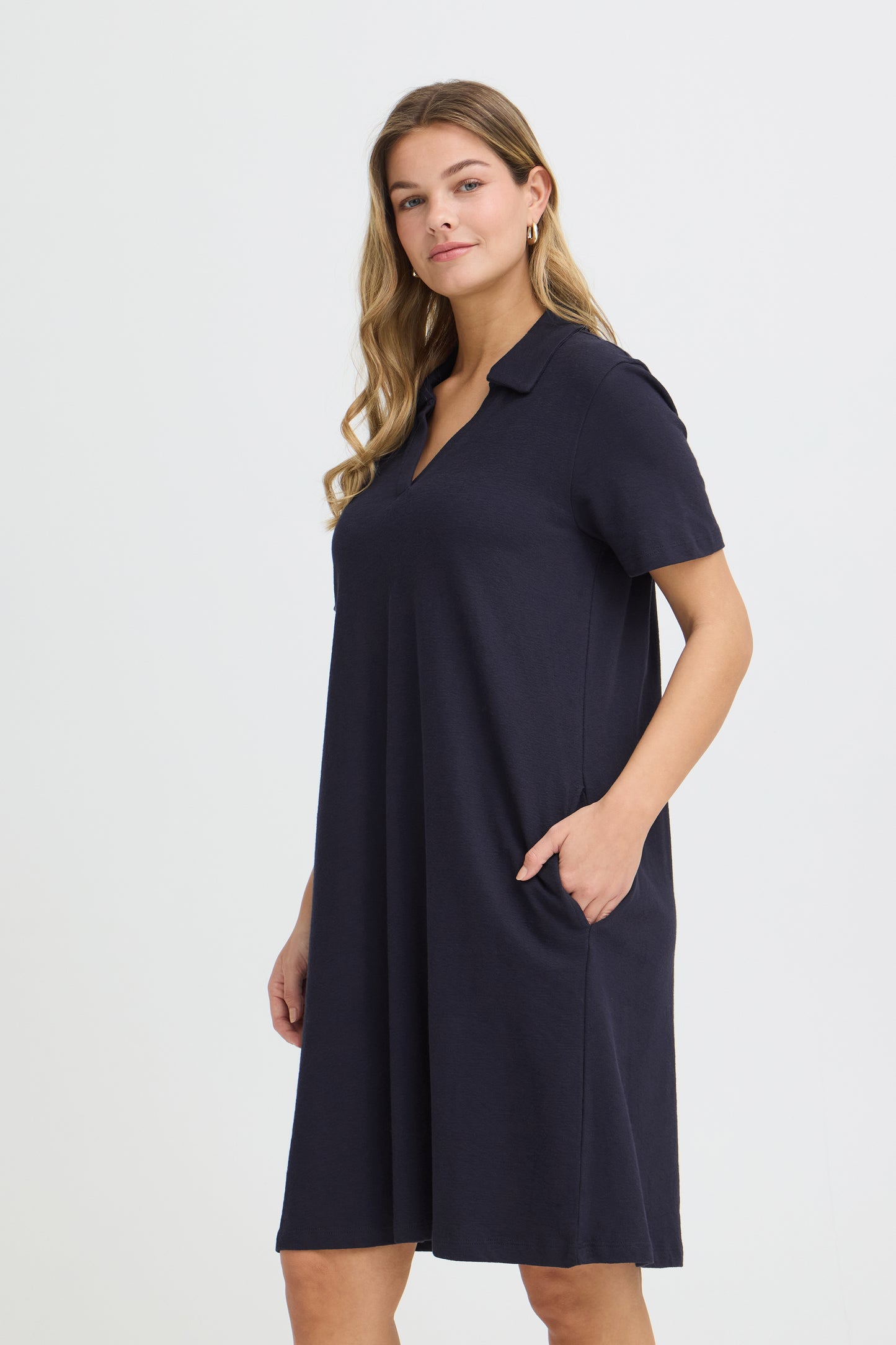 Frfauna Dress - Navy Knit