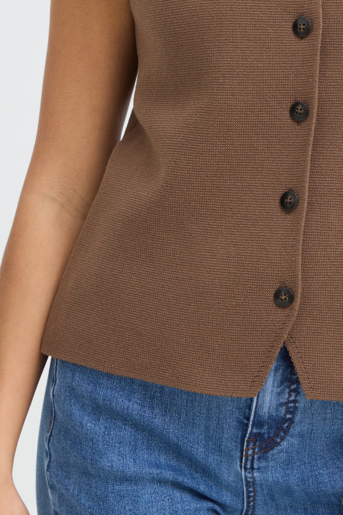 Frita Vest - Rain Drum Brown