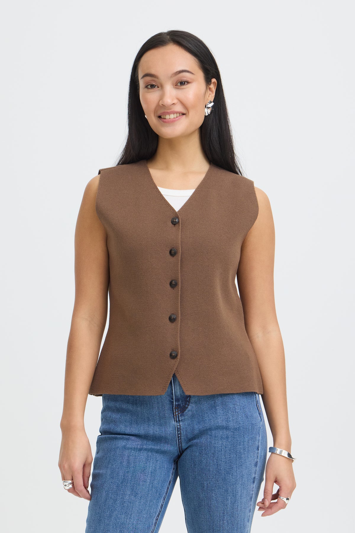 Frita Vest - Rain Drum Brown