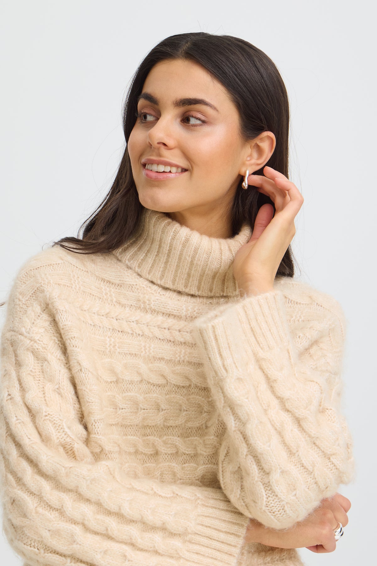 Frsasha Jumper - Cream Rollneck