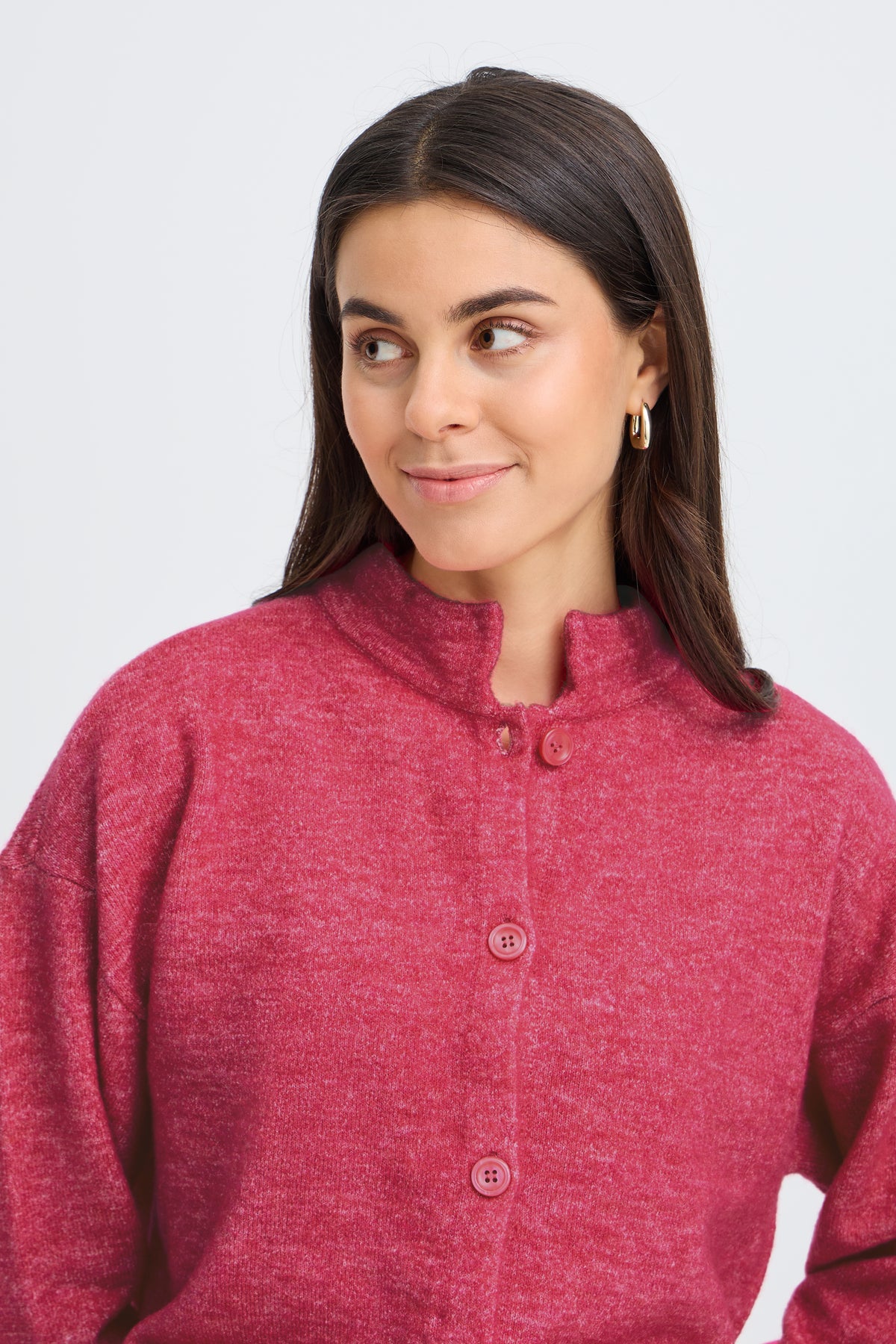 Franny Cardigan - Party Punch Pink