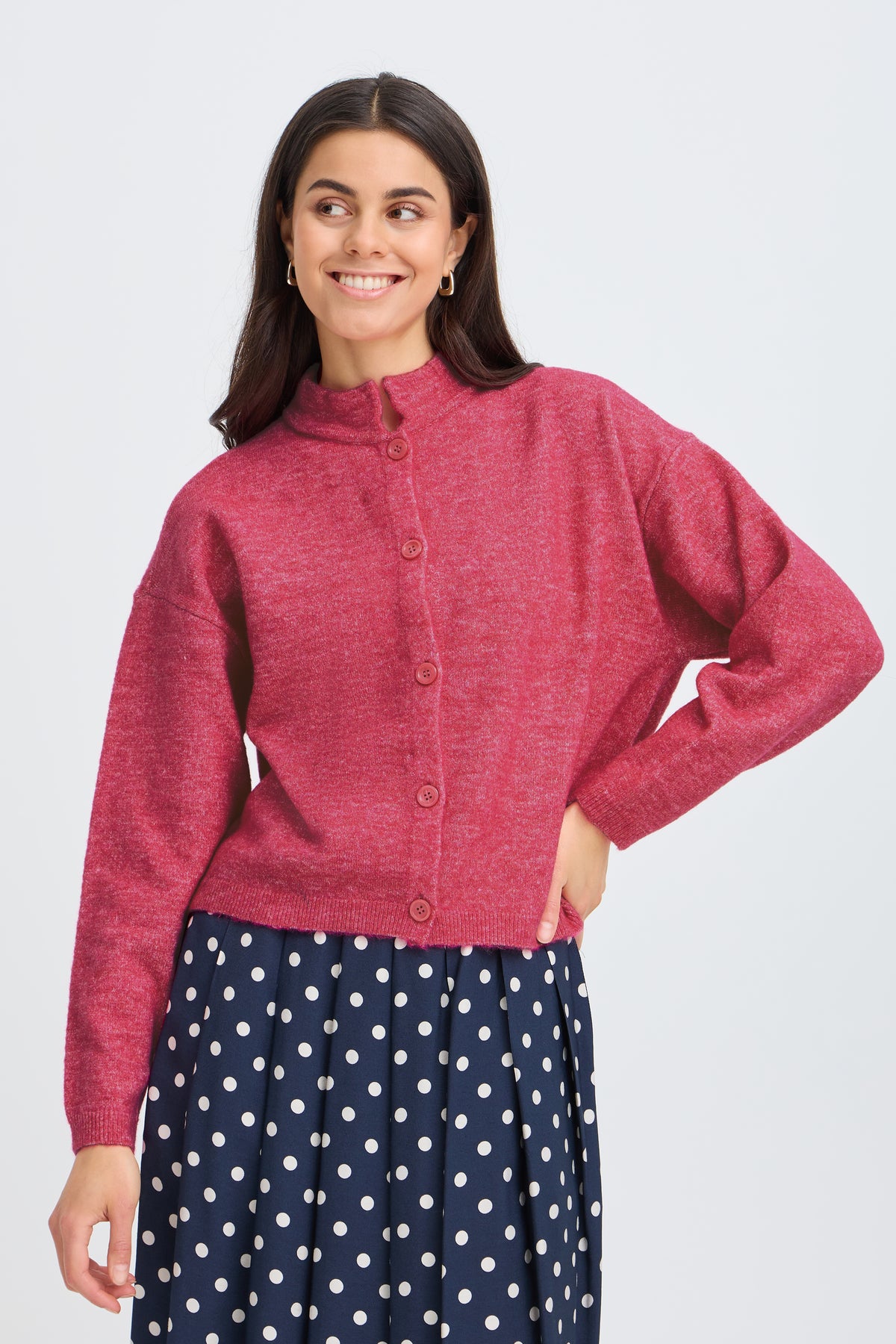 Franny Cardigan - Party Punch Pink
