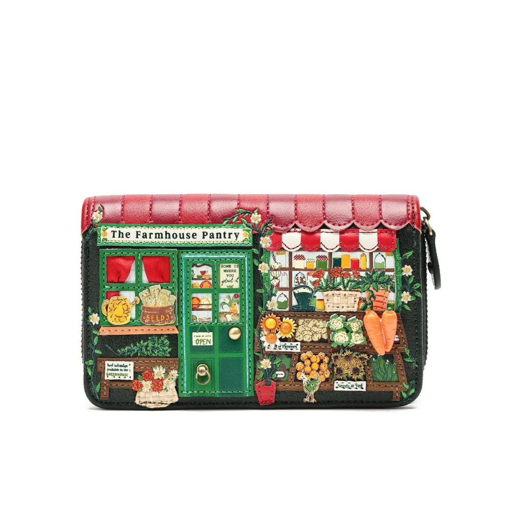 Farmhouse Pantry Medium Ziparound Wallet
