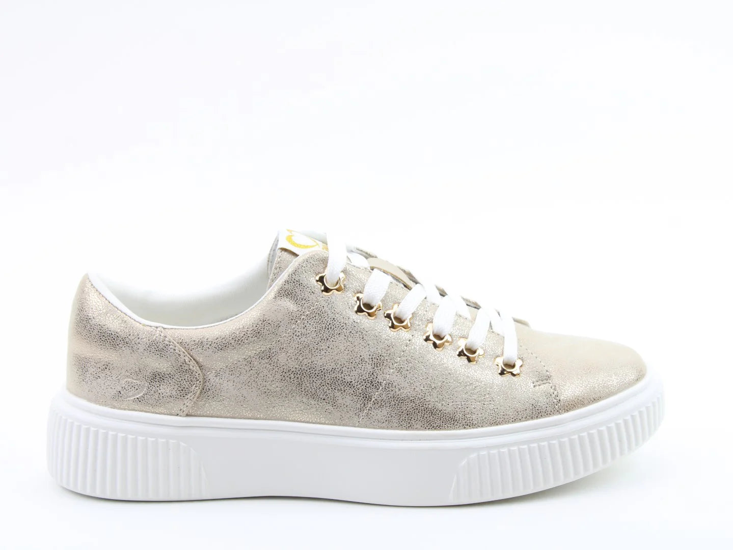 Feather Shimmer Trainers Gold