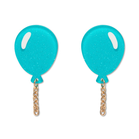 Balloons Drop Earrings – Green