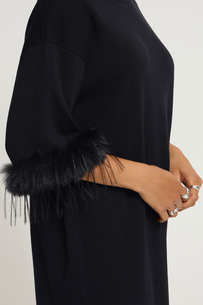 Ihdalise Dress - Black Feather