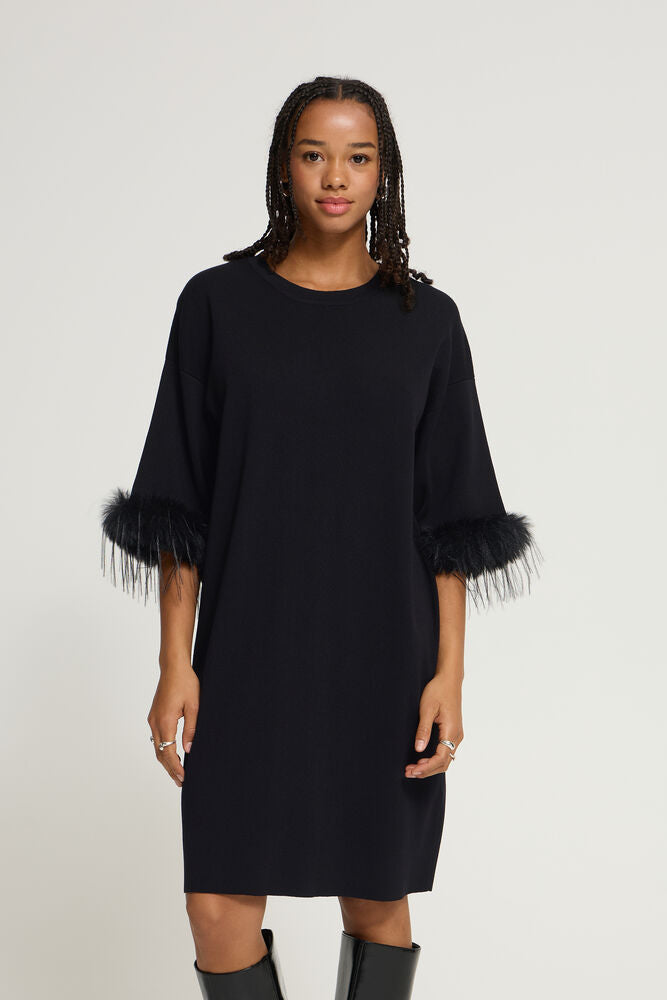 Ihdalise Dress - Black Feather