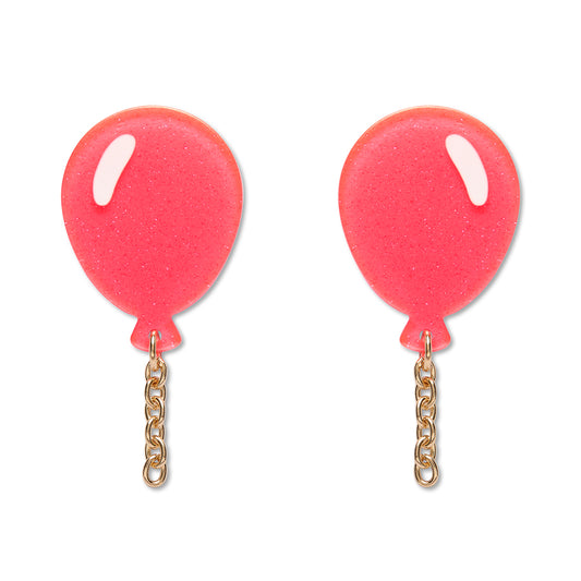Balloons Drop Earrings – Pink