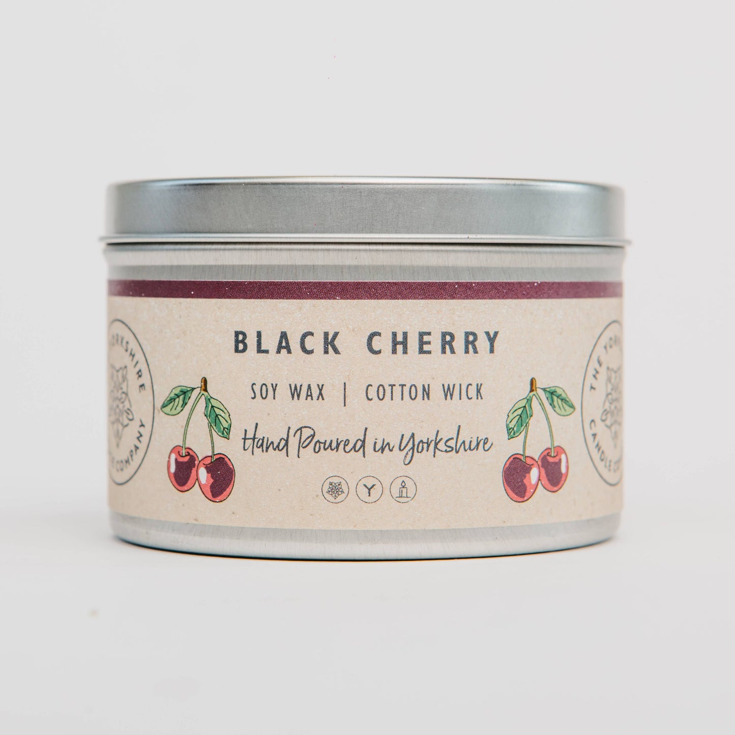 Black Cherry  Large Tin | Scented Candle | Soy Wax
