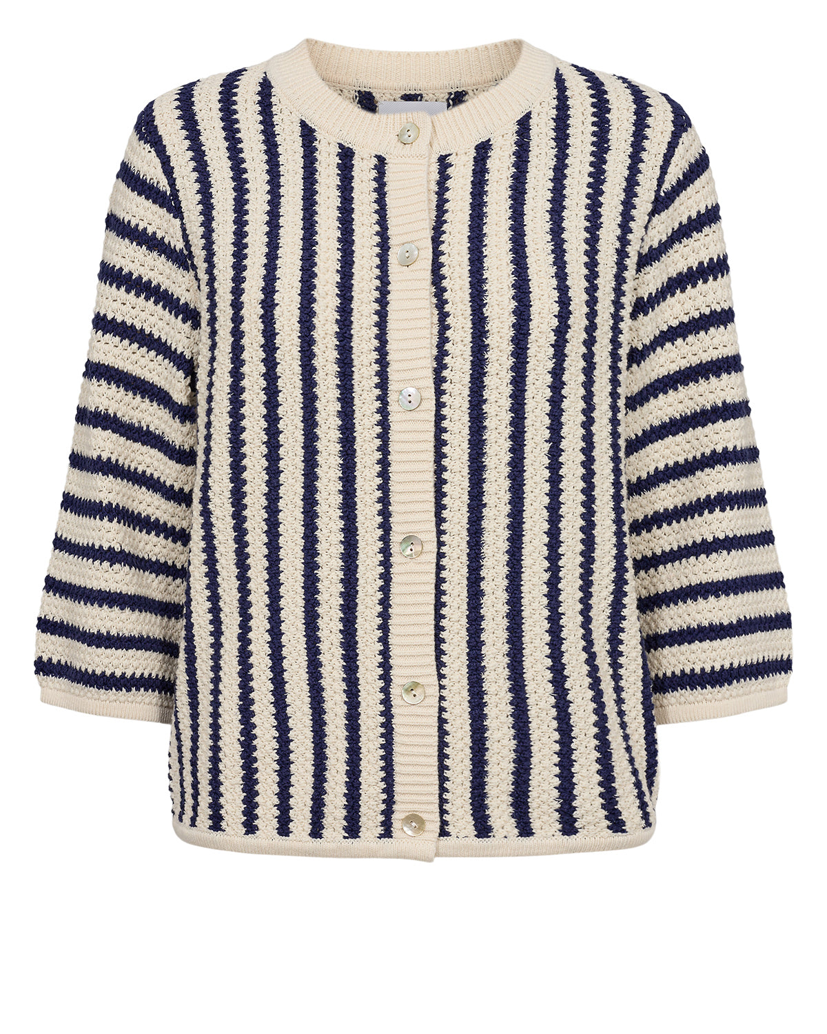 Nunuelle Cardigan Stripe - Navy Cream