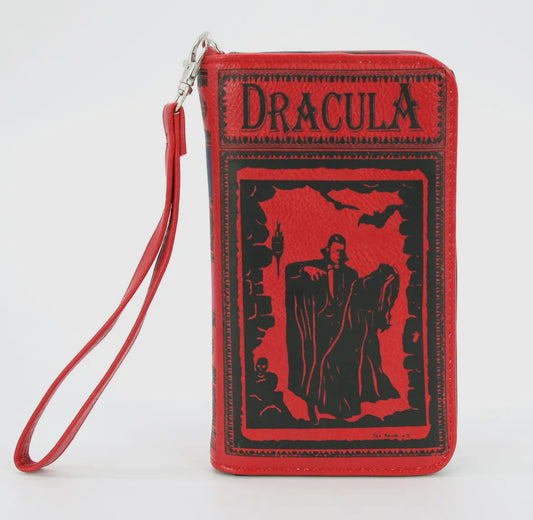Dracula Book Wallet Red