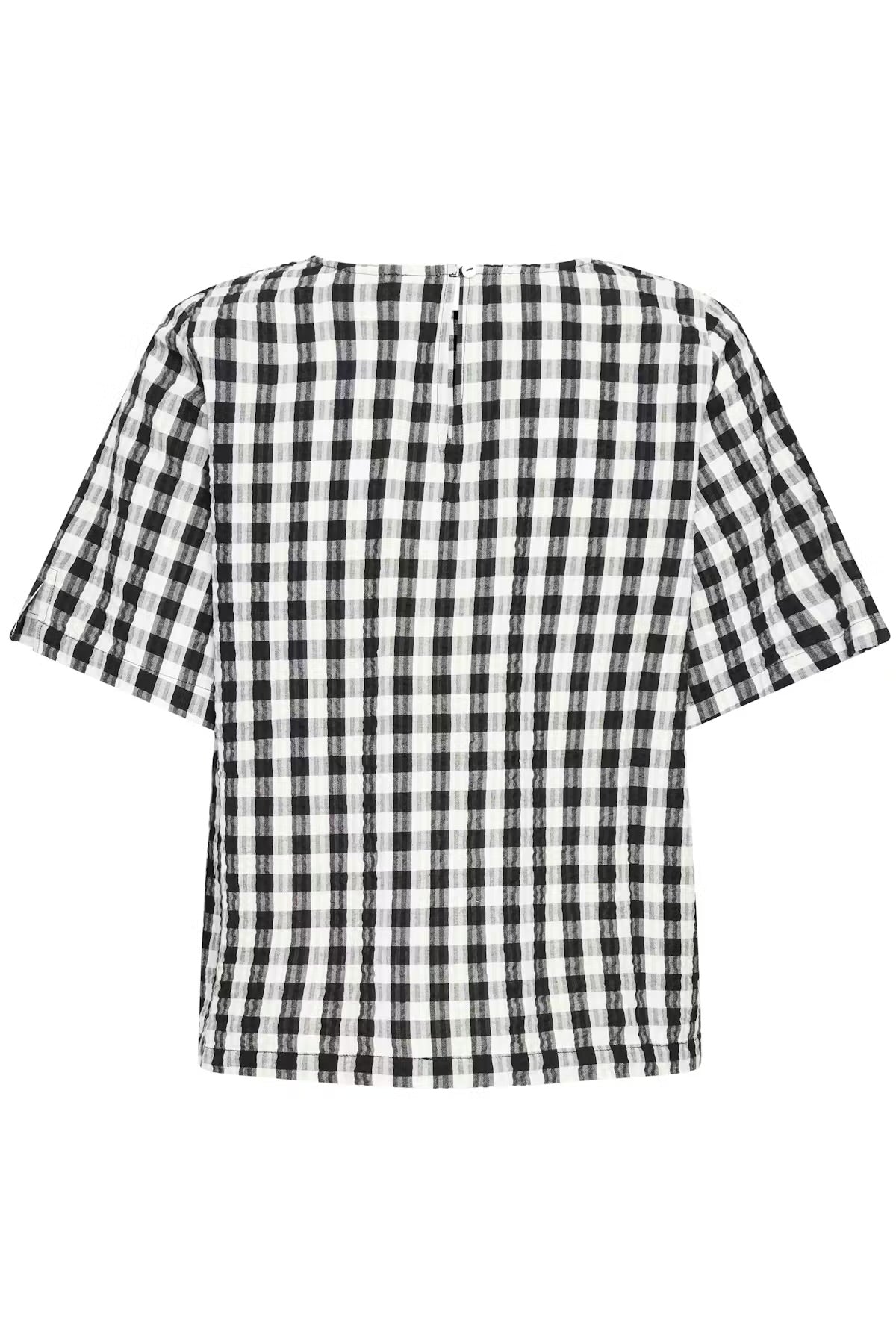 Ihkarra Top - Black White Gingham