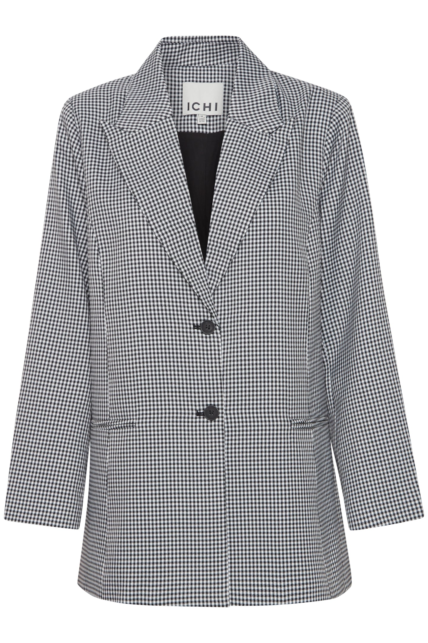 IxFrala Black and White Checked Blazer