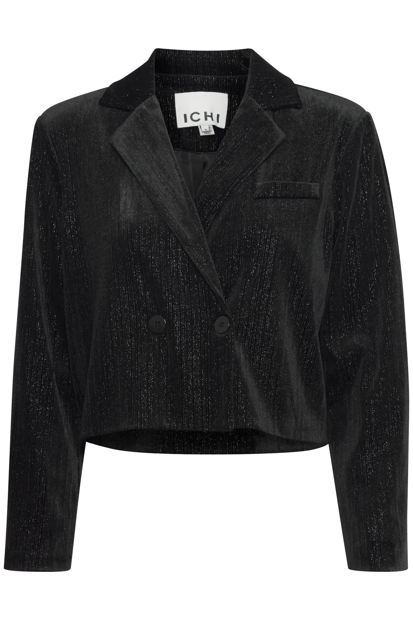 Ihkate Glamour Blazer - Black Velvet with Silver