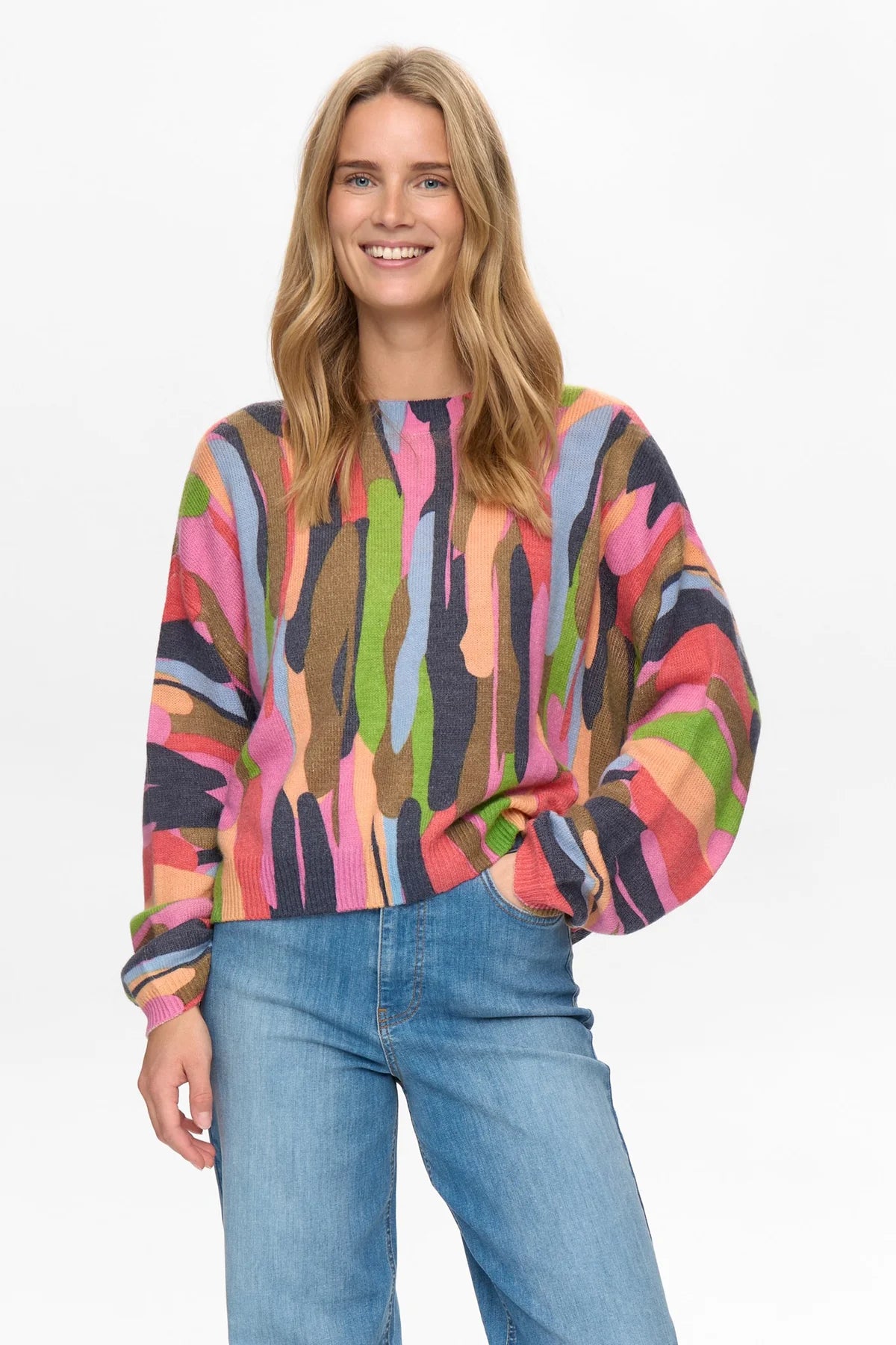 NUAMARA PULLOVER - Cayenne Rainbow Jumper